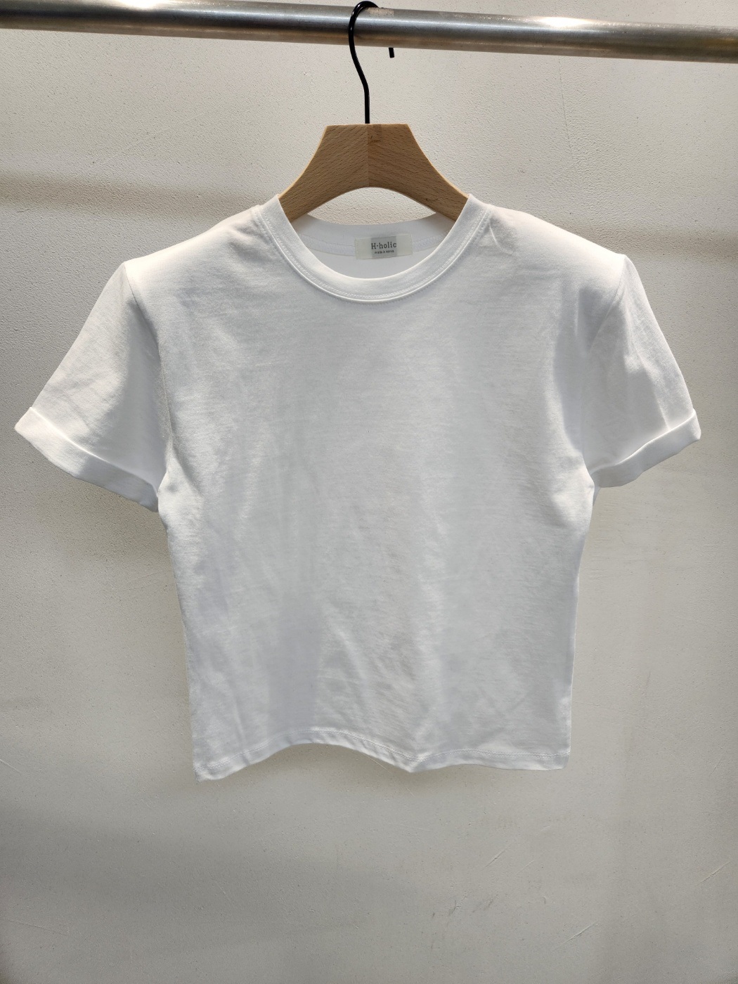 ショルダーパッドロールアップ半袖Tシャツ | 詳細画像8