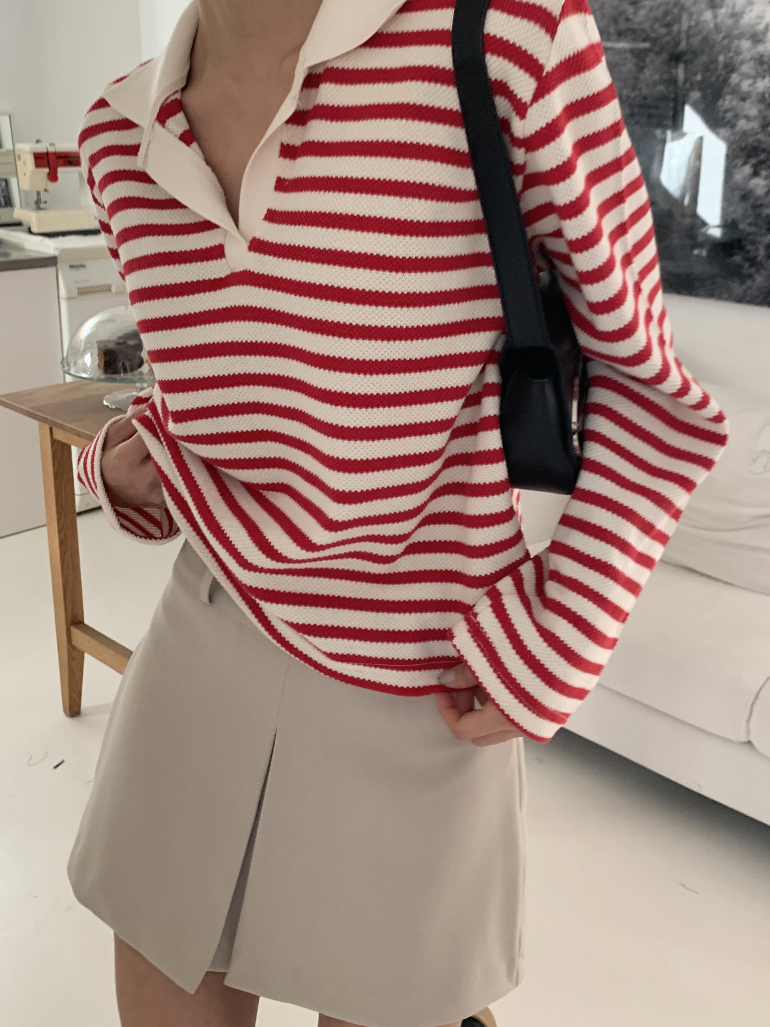 スキッパーボーダースリットTシャツ | 詳細画像2