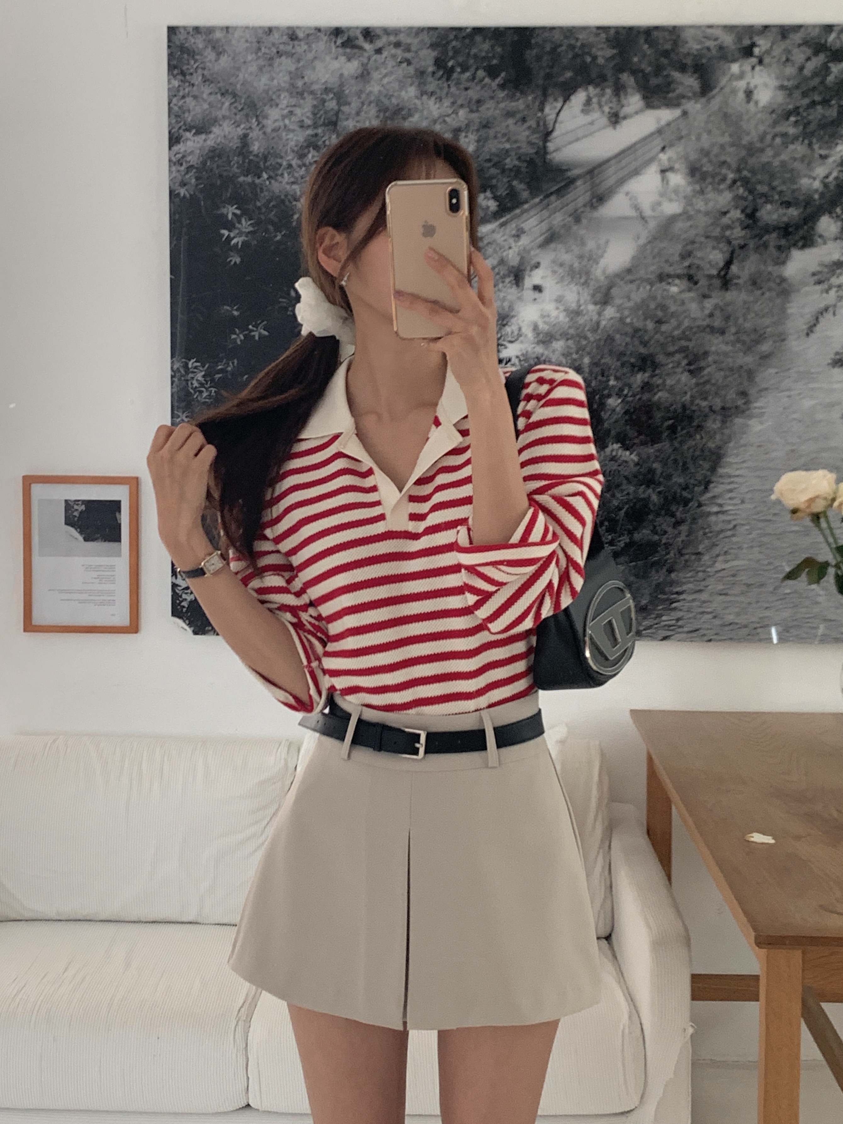 スキッパーボーダースリットTシャツ | 詳細画像6