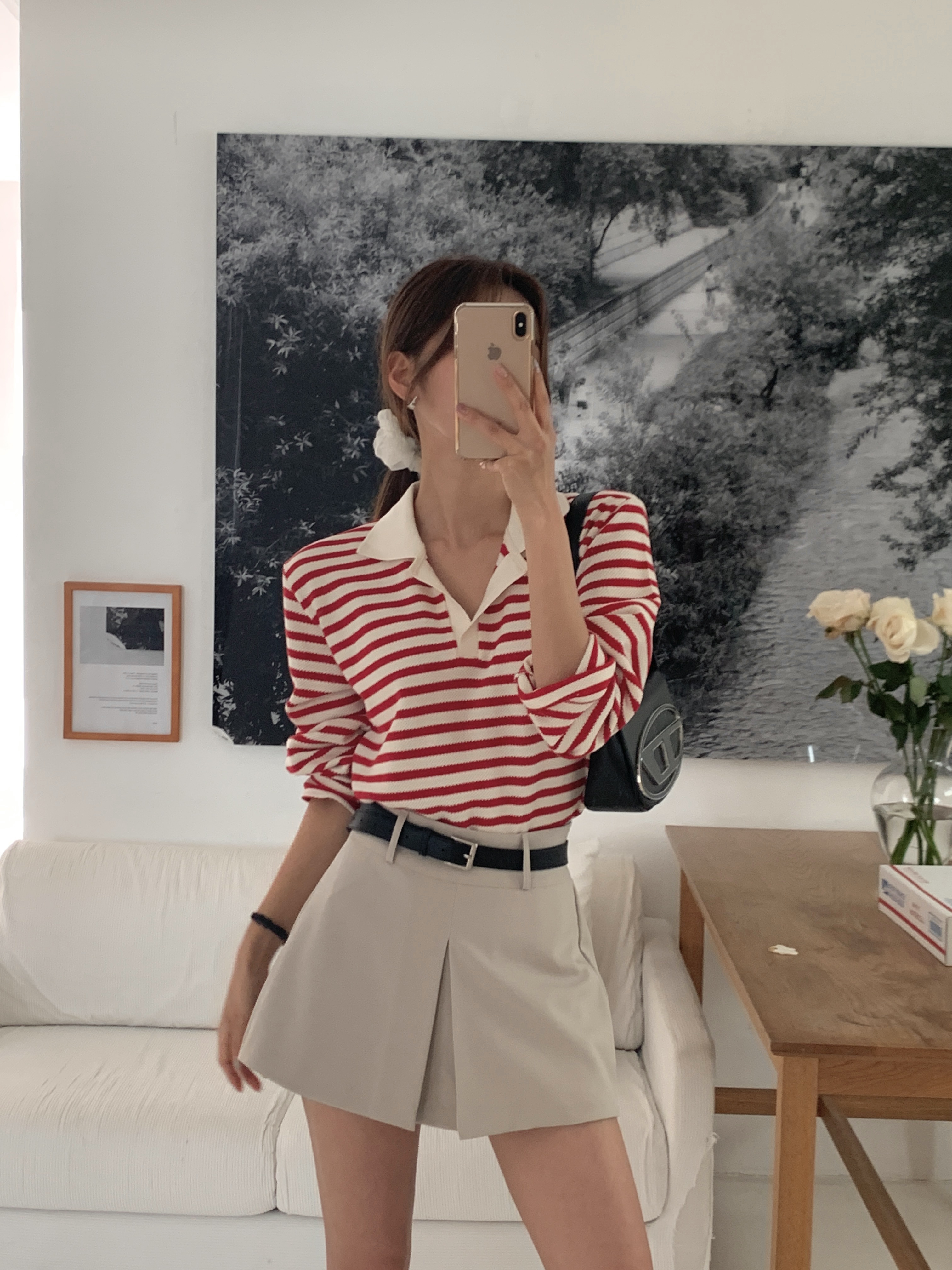 スキッパーボーダースリットTシャツ | 詳細画像7