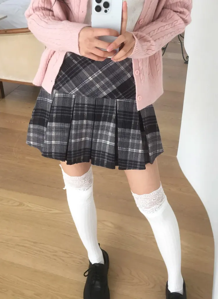 チェックプリーツスカート | WONDERWONDER | 詳細画像1