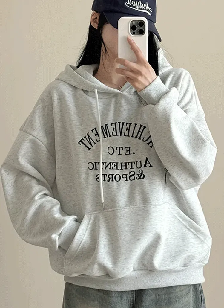 ATHLETIC刺繍マフポケットパーカー | creamsugar | 詳細画像1