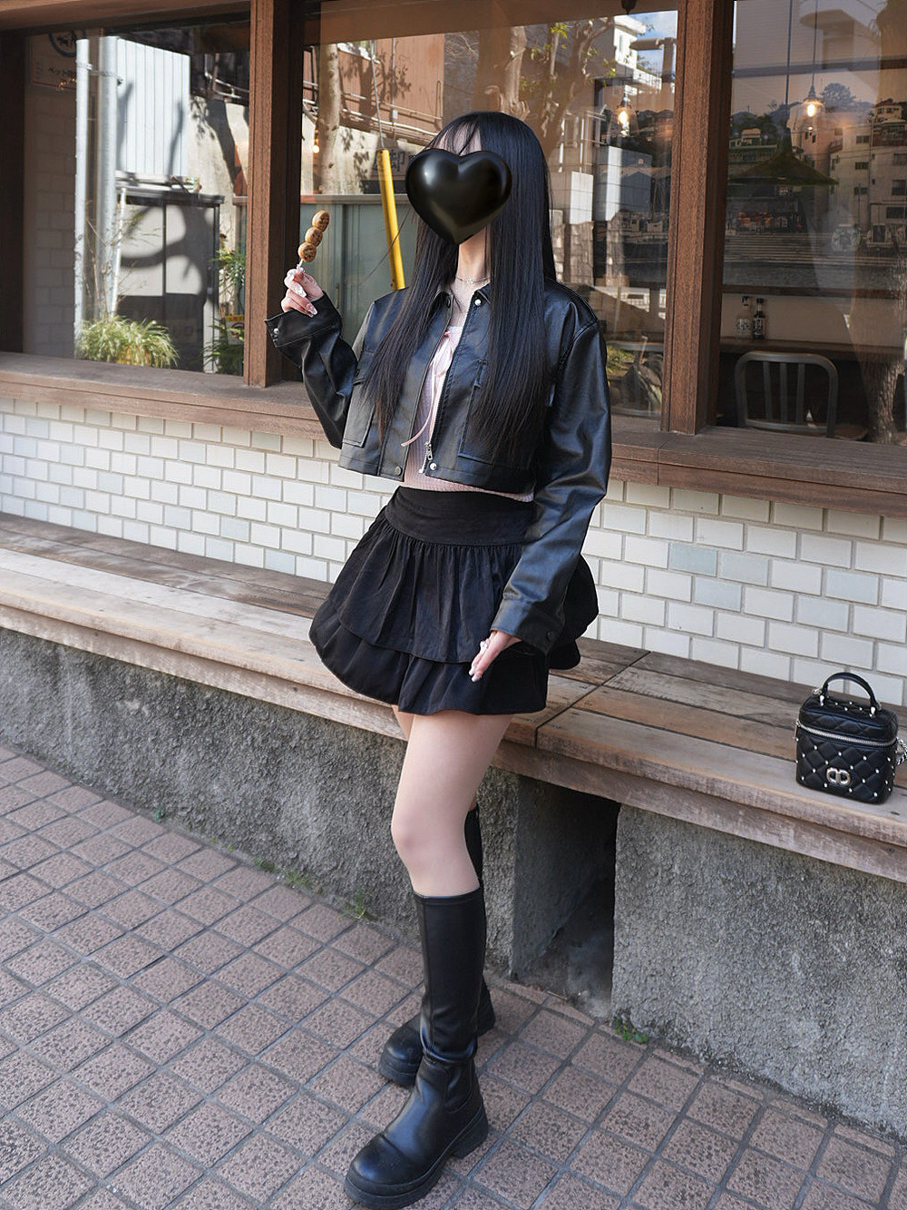 エッジエコレザークロップジャンパー | 詳細画像6