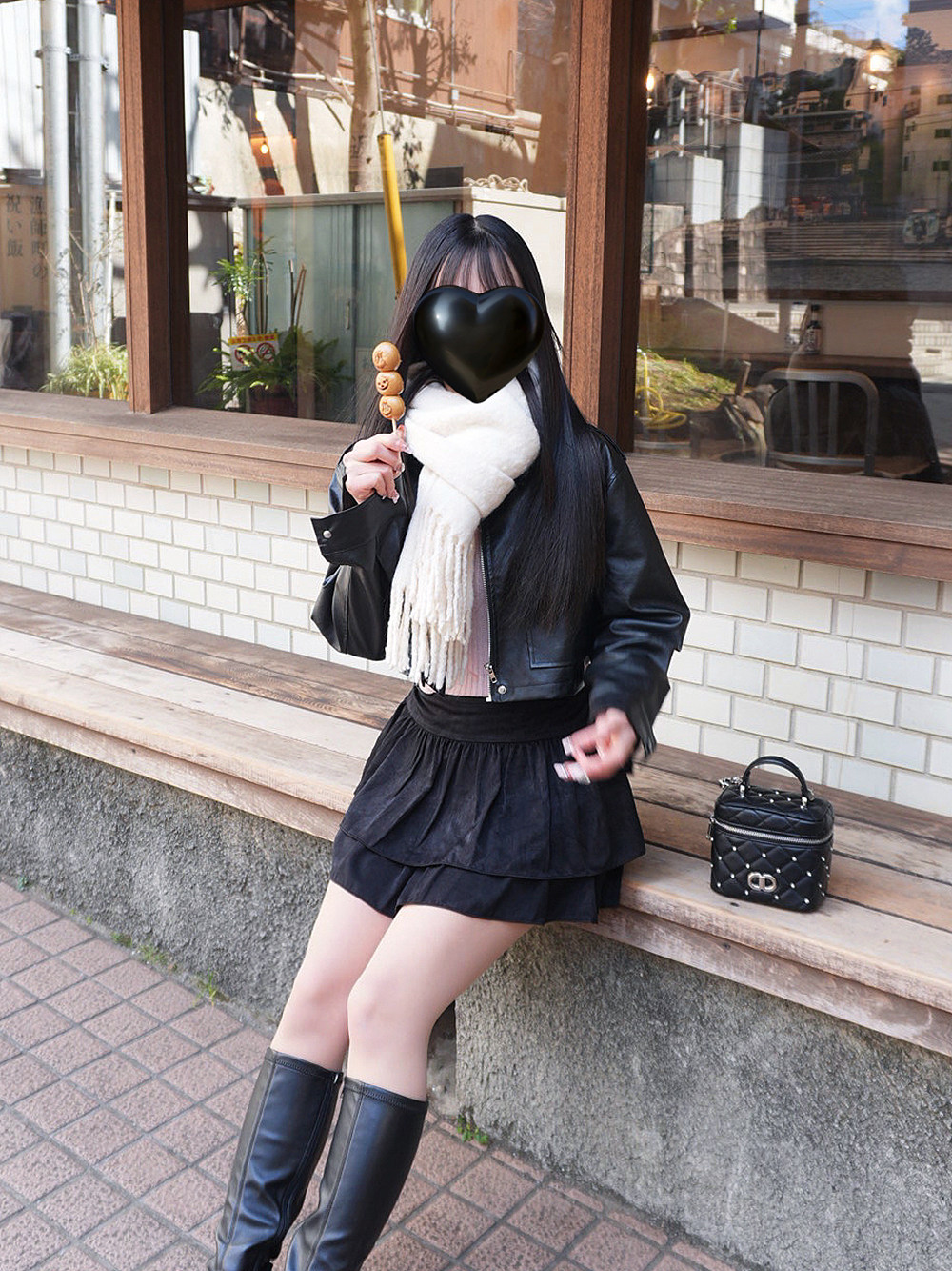 エッジエコレザークロップジャンパー | 詳細画像8