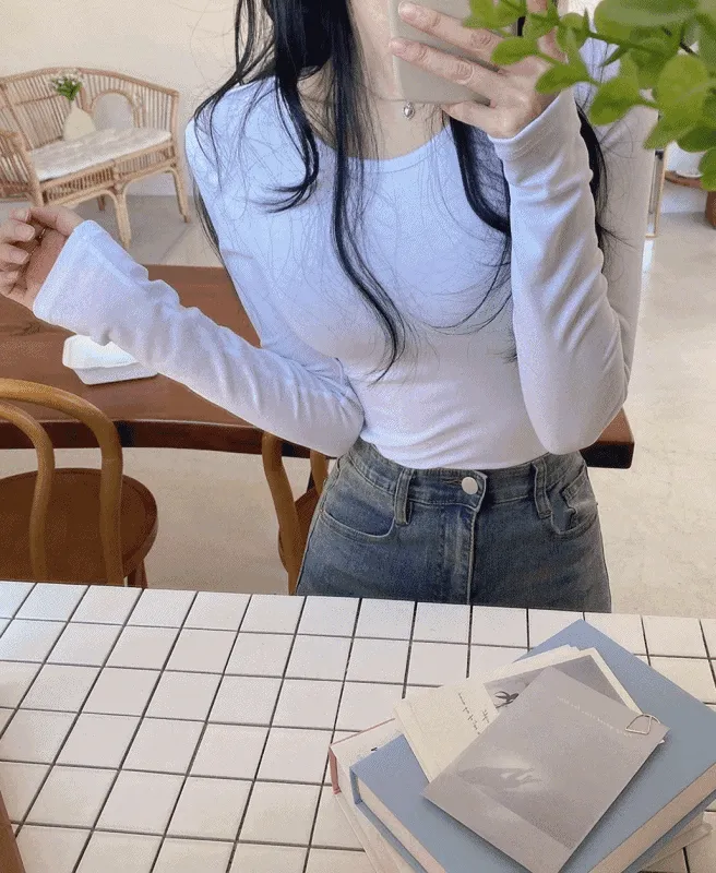 スリムストレッチ長袖Tシャツ | ROMANTICLINE | 詳細画像1