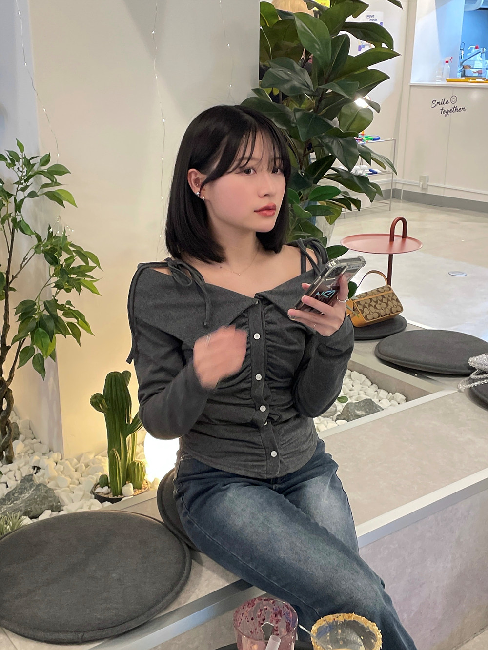 3TYPEハイウエストゴムフレアデニムパンツ | 詳細画像8