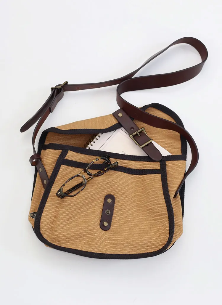 レザーコンビフラップショルダーバッグ | whosbag | 詳細画像1