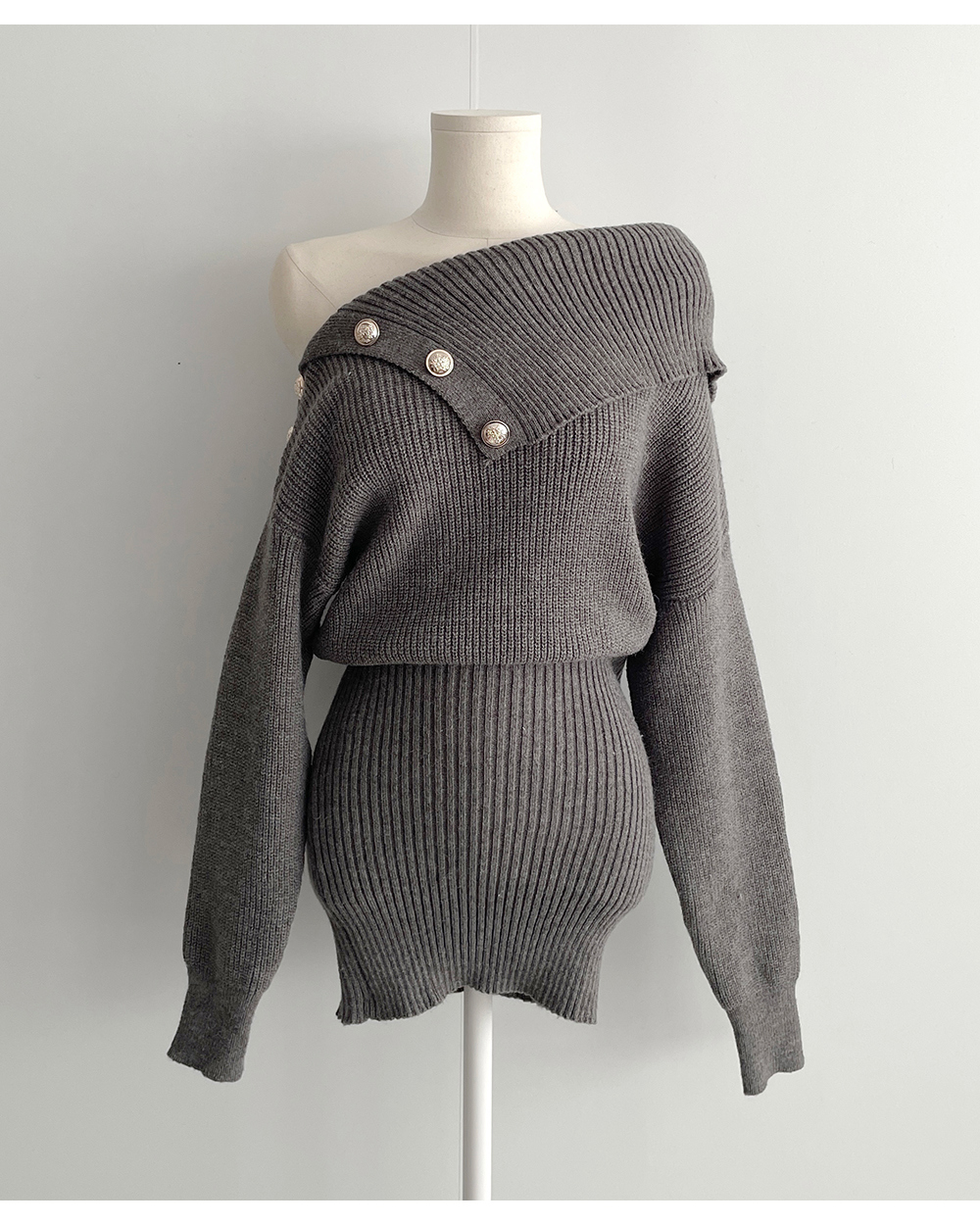 ゴールドボタンオフショルミニワンピース | 詳細画像14