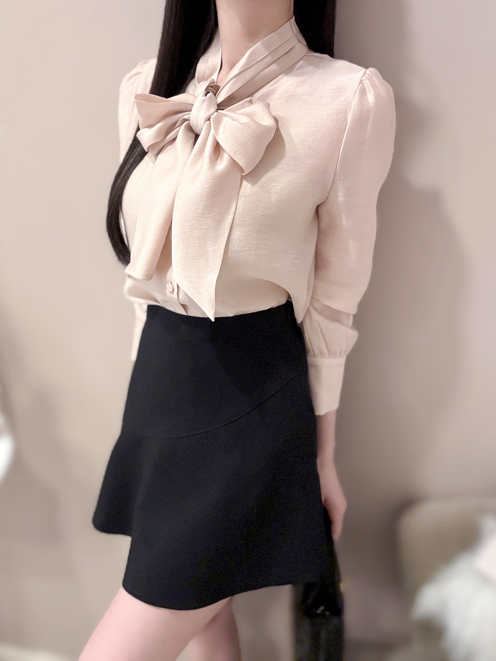 リボンシアーパフブラウス | 詳細画像7