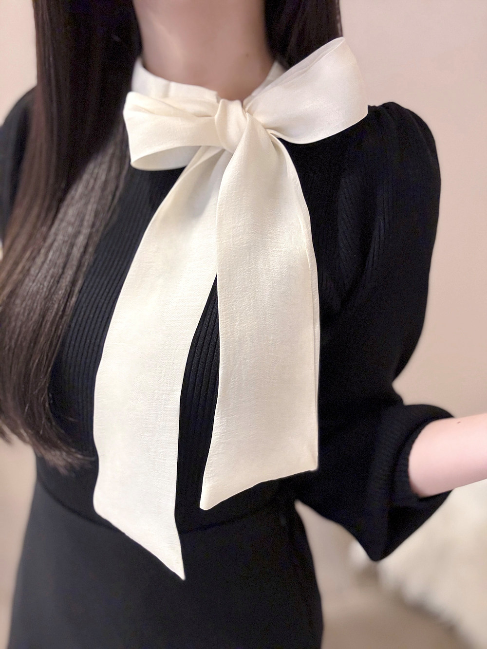 配色スカーフパフニット | 詳細画像7