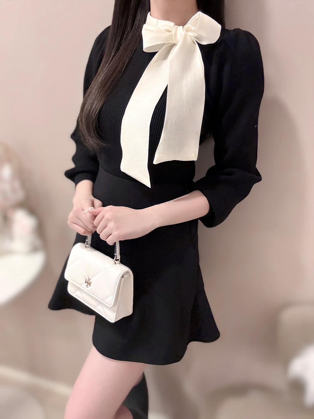 配色スカーフパフニット | 詳細画像12