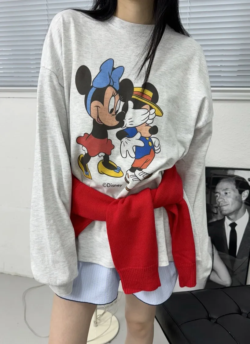 *Disney*ミッキー&ミニ―ボクシーTシャツ | 詳細画像1