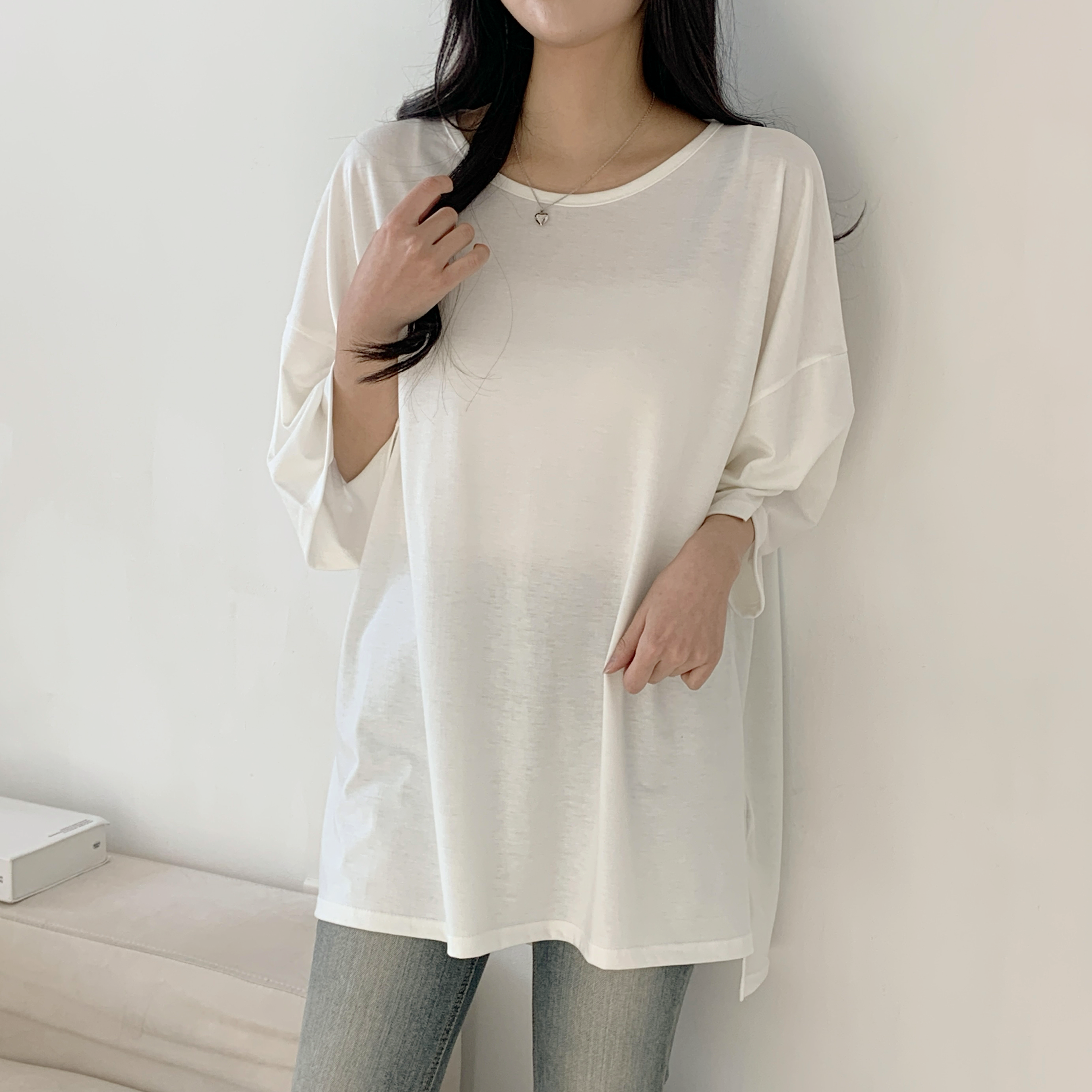 スリットロングボクシーTシャツ | 詳細画像3
