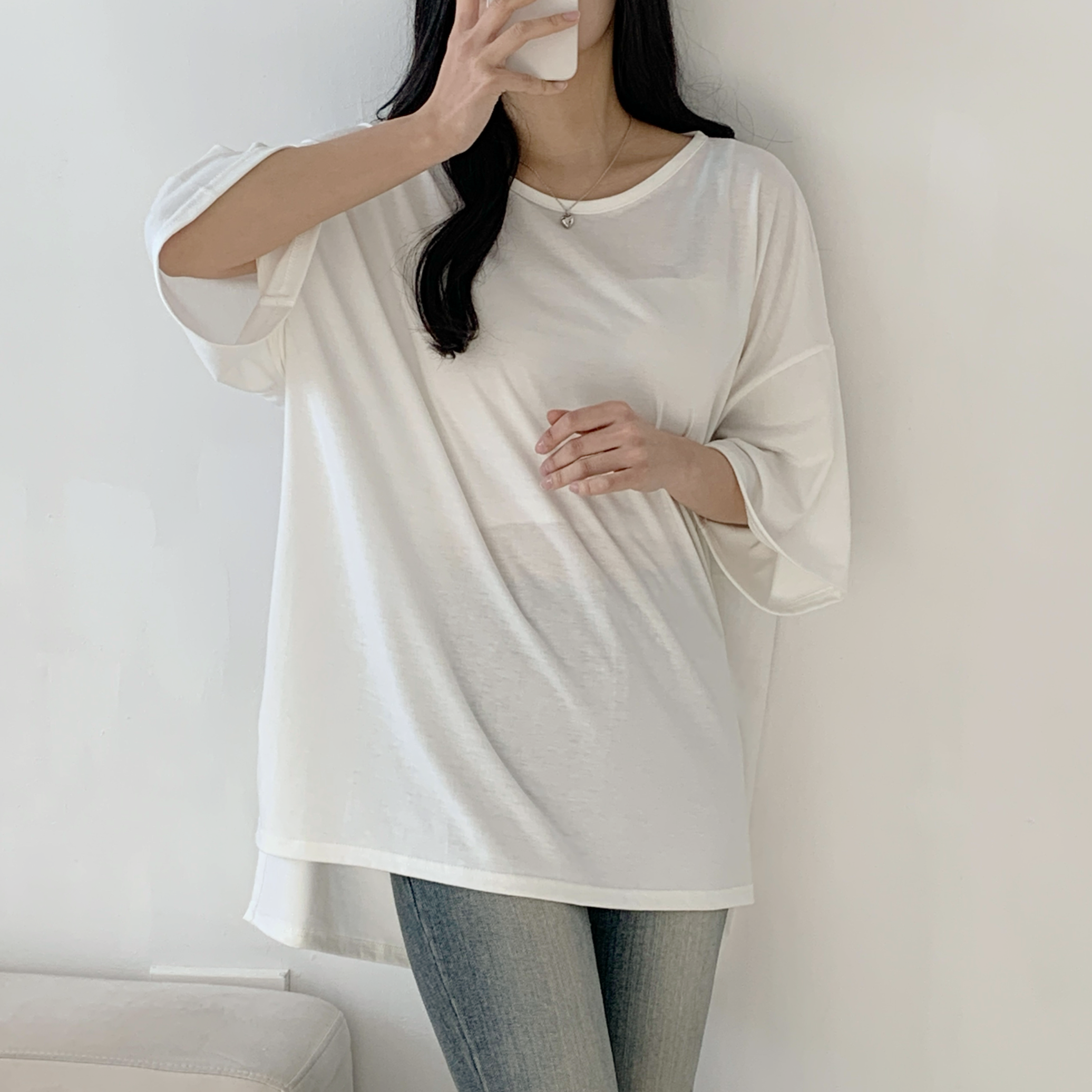 スリットロングボクシーTシャツ | 詳細画像4