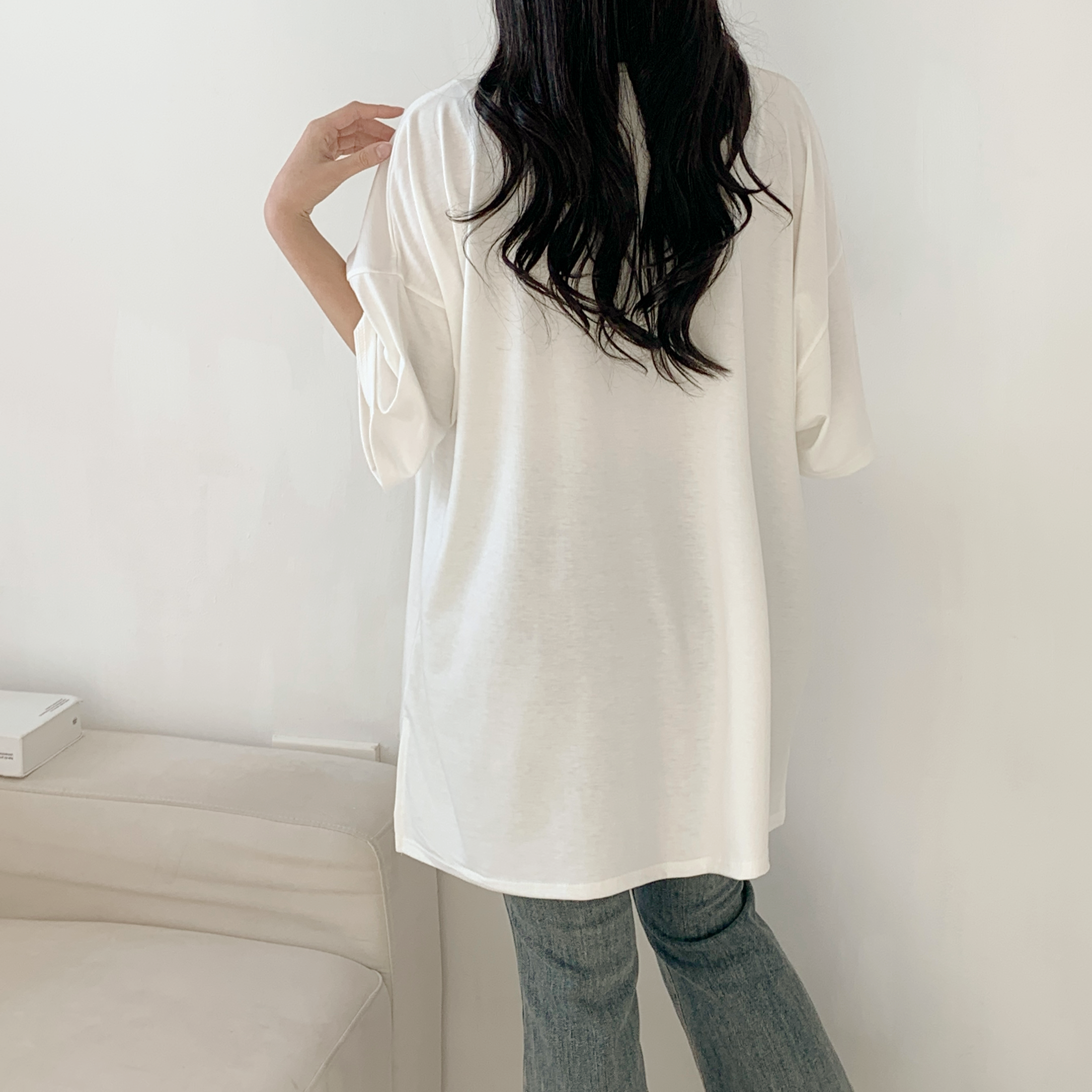 スリットロングボクシーTシャツ | 詳細画像5