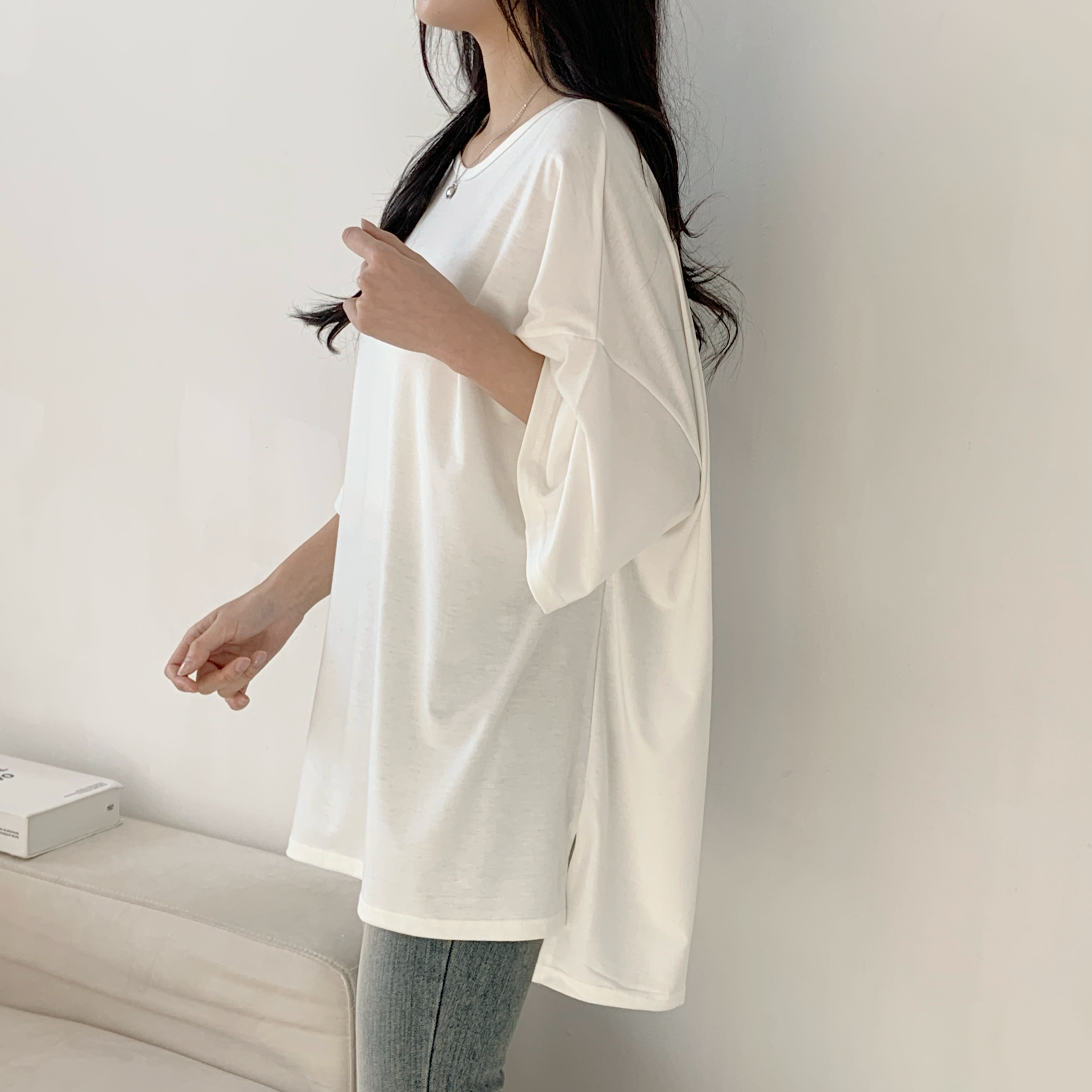 スリットロングボクシーTシャツ | 詳細画像6