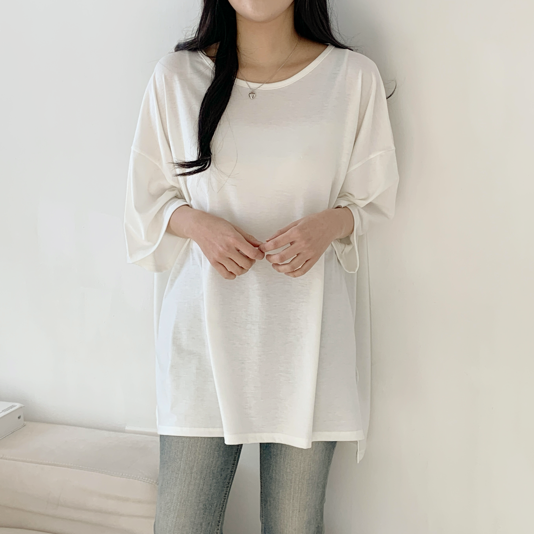 スリットロングボクシーTシャツ | 詳細画像7