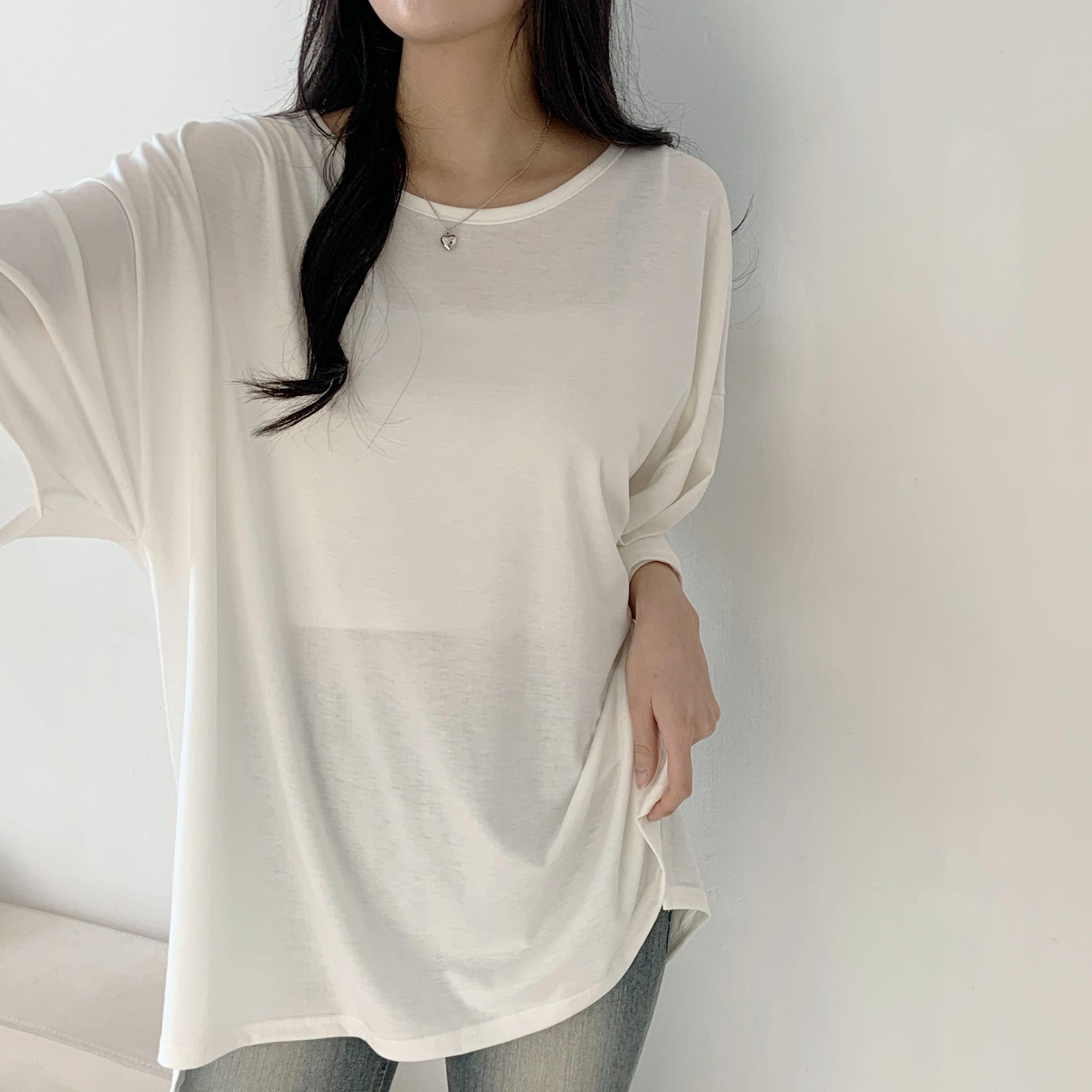 スリットロングボクシーTシャツ | 詳細画像9