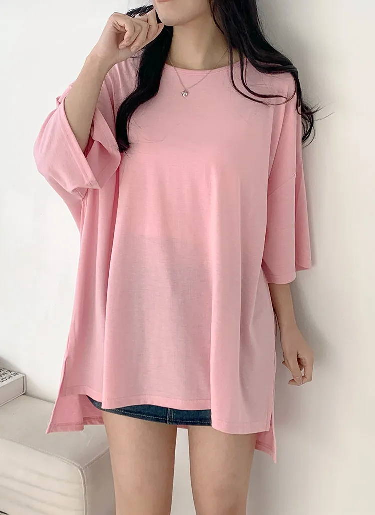 スリットロングボクシーTシャツ | 詳細画像1