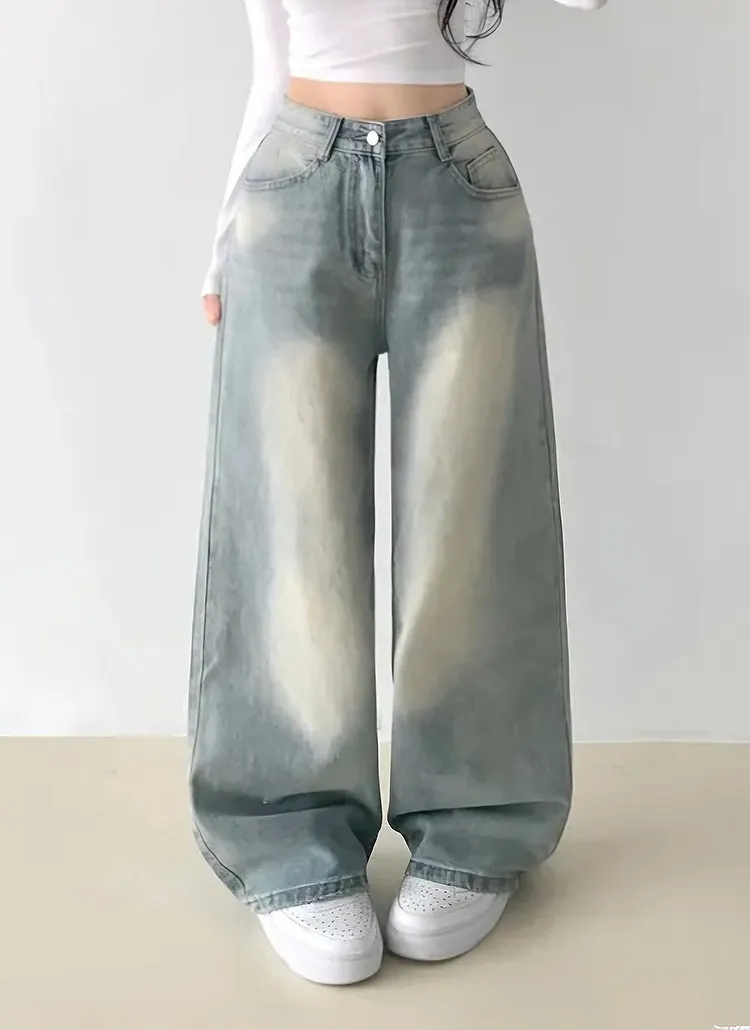 ボタンヘムビンテージワイドデニムパンツ | 詳細画像1