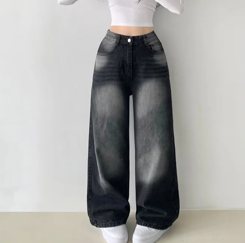 ボタンヘムビンテージワイドデニムパンツ | 詳細画像10