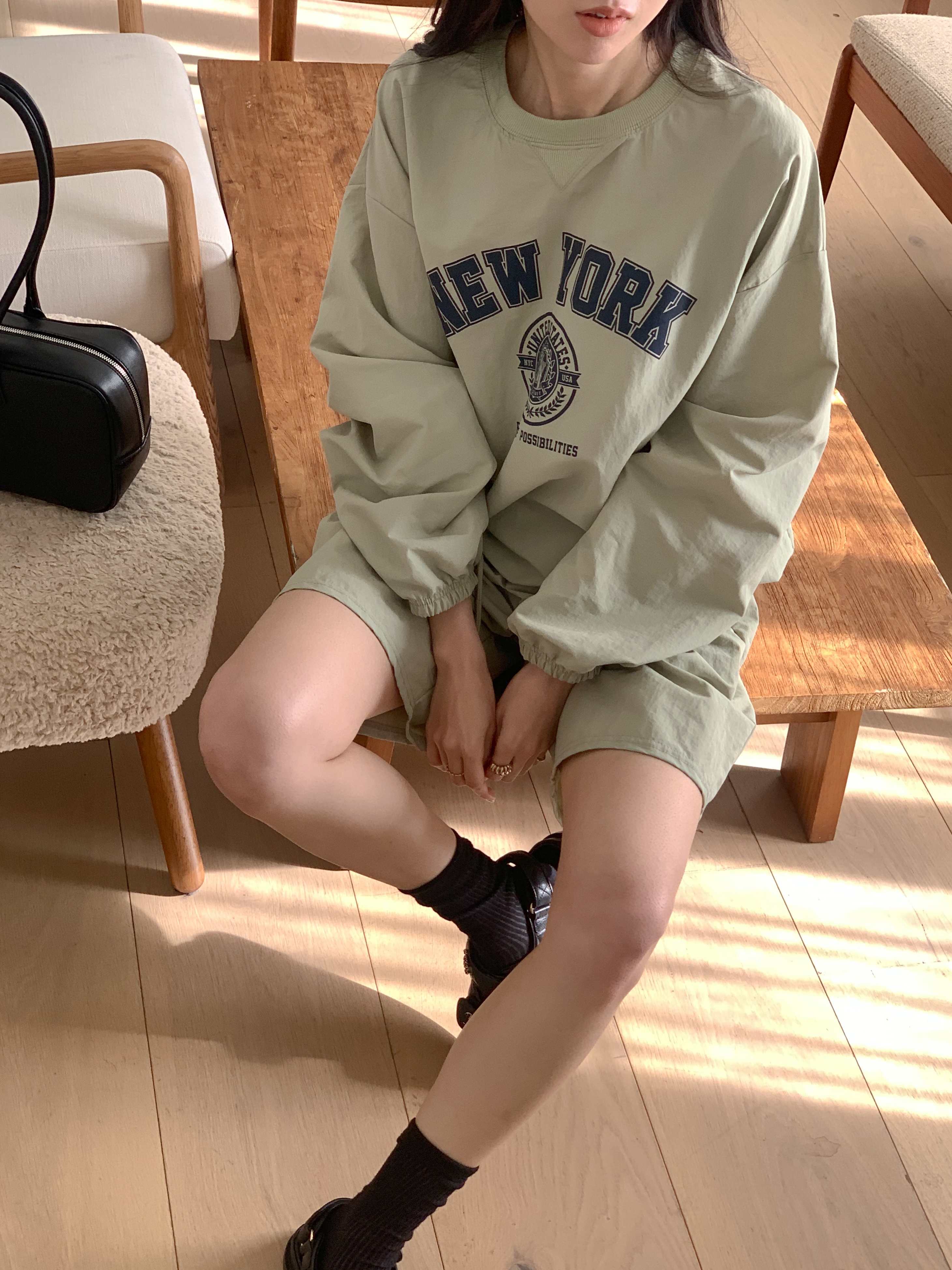 NEW YORKナイロンスウェット&ドロストショートパンツSET | 詳細画像19