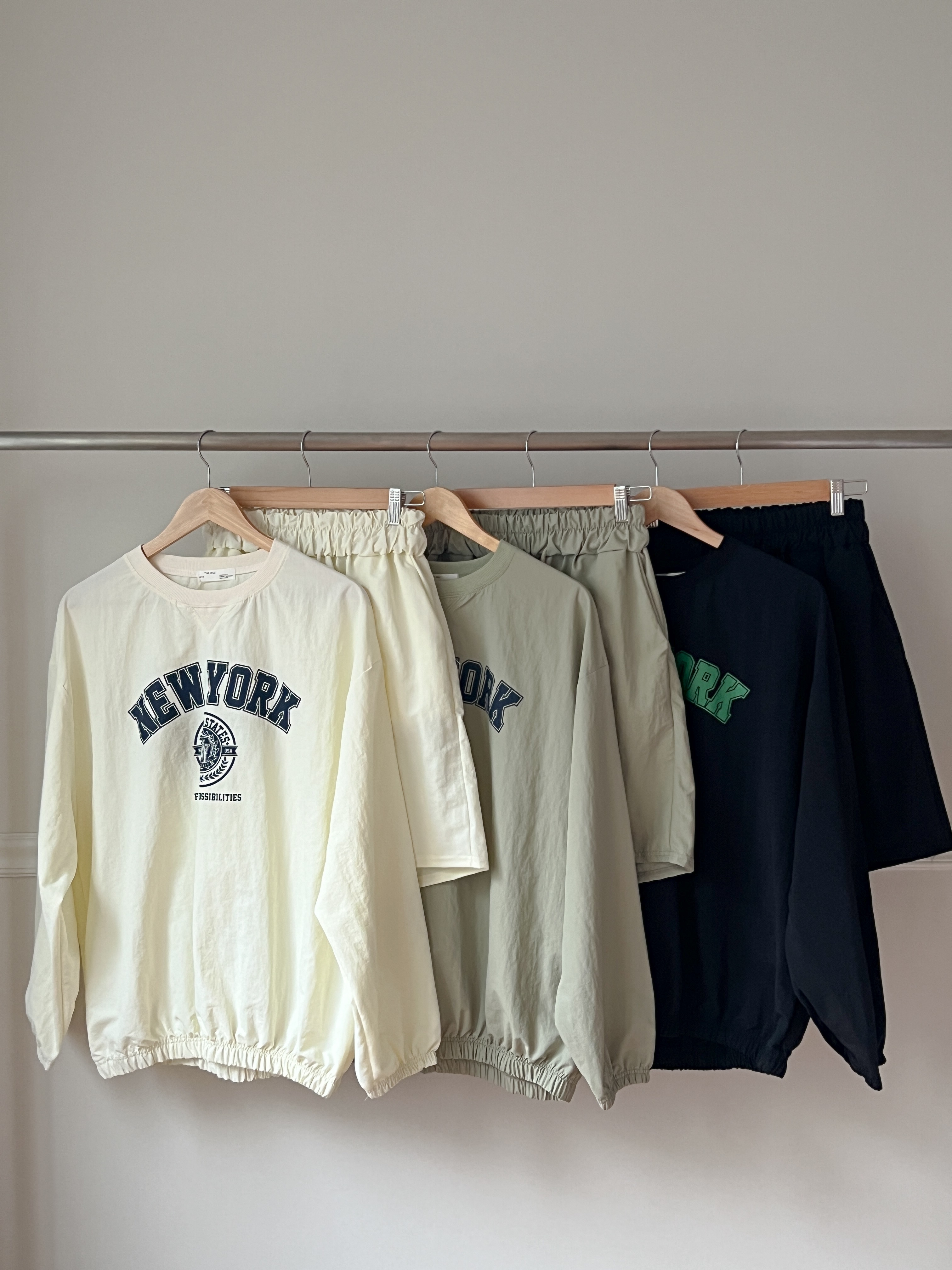 NEW YORKナイロンスウェット&ドロストショートパンツSET | 詳細画像20