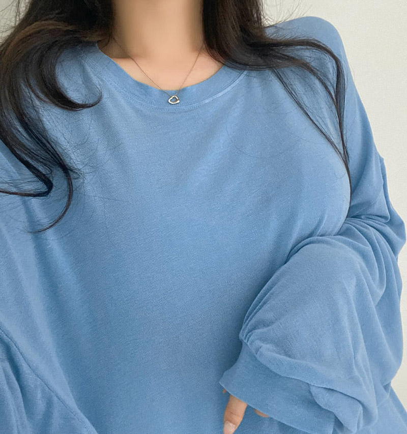 サイドスリットボクシーロングTシャツ | 詳細画像3