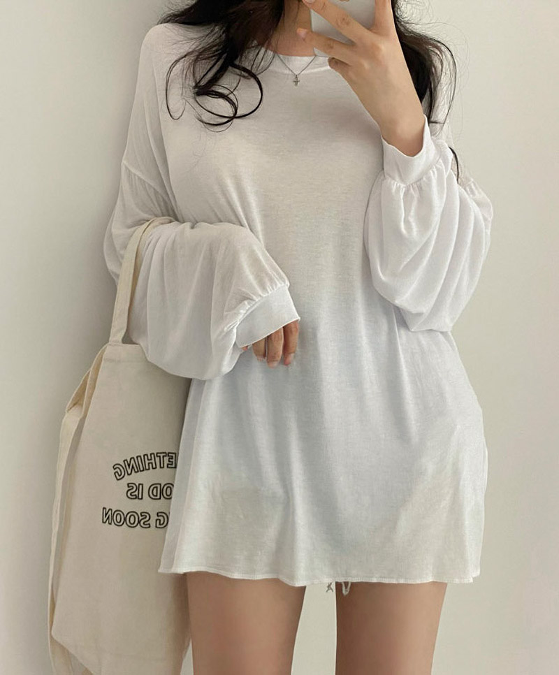 サイドスリットボクシーロングTシャツ | 詳細画像5