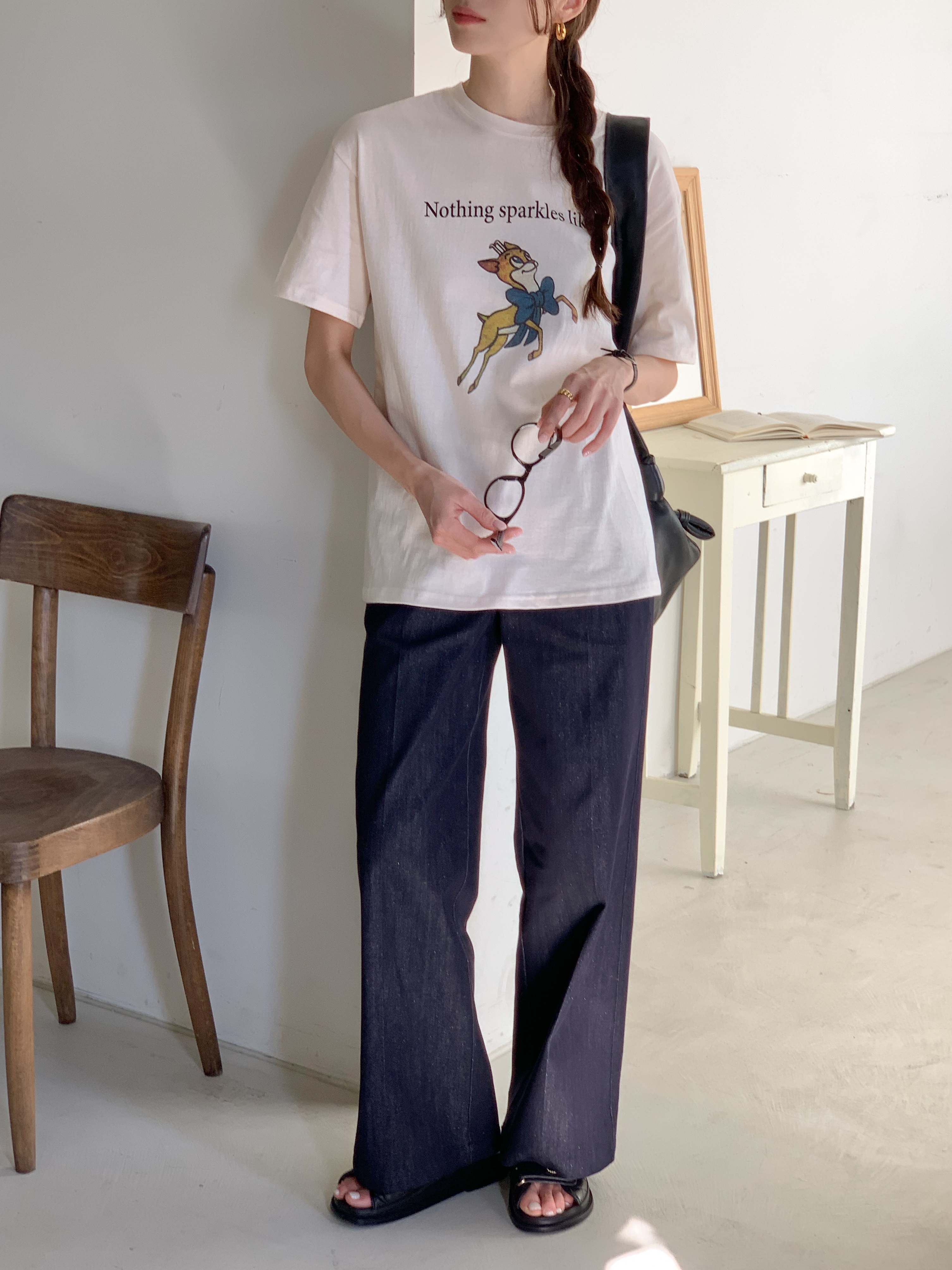 リボンバンビプリント半袖Tシャツ | 詳細画像2
