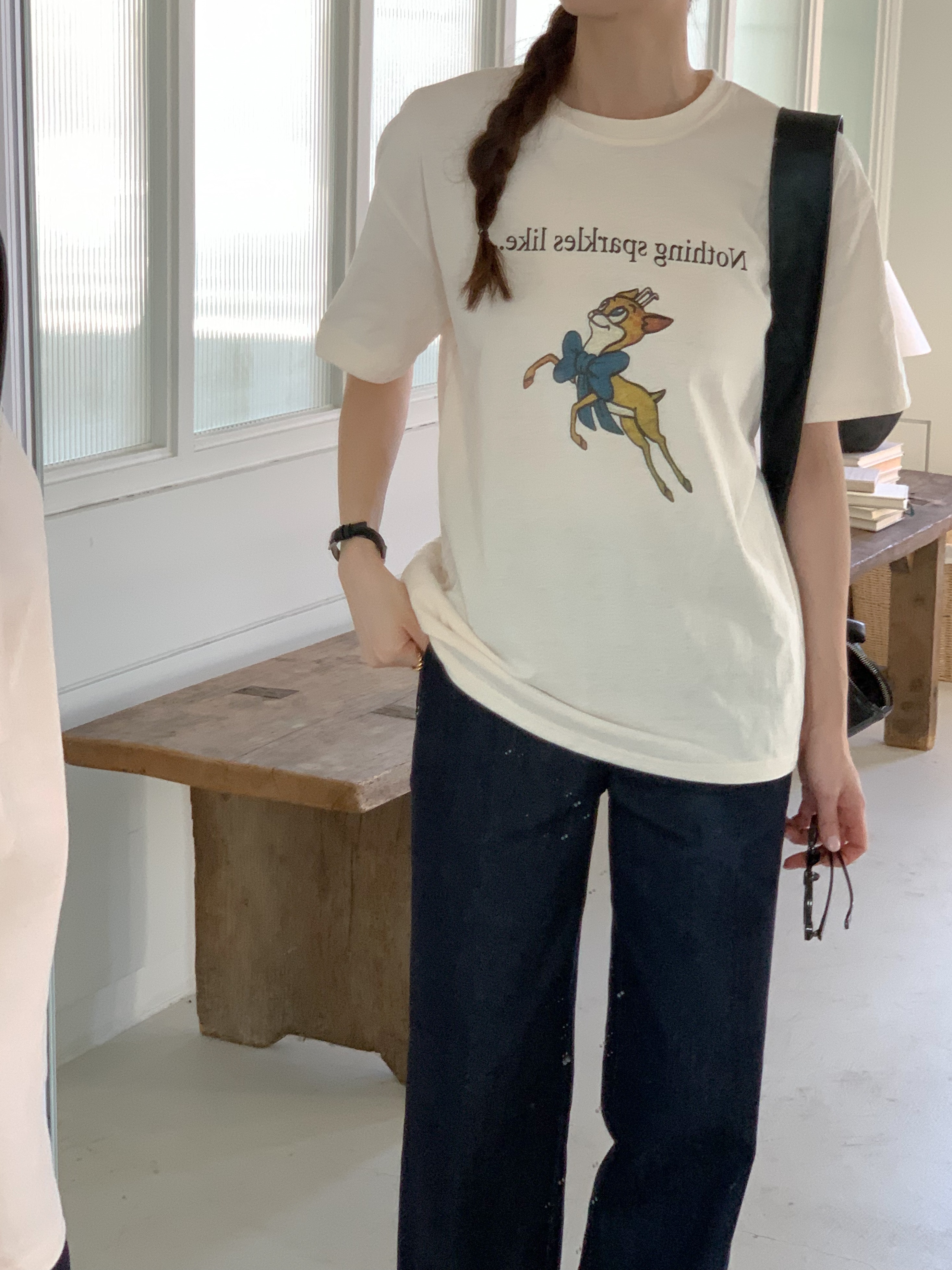 リボンバンビプリント半袖Tシャツ | 詳細画像11