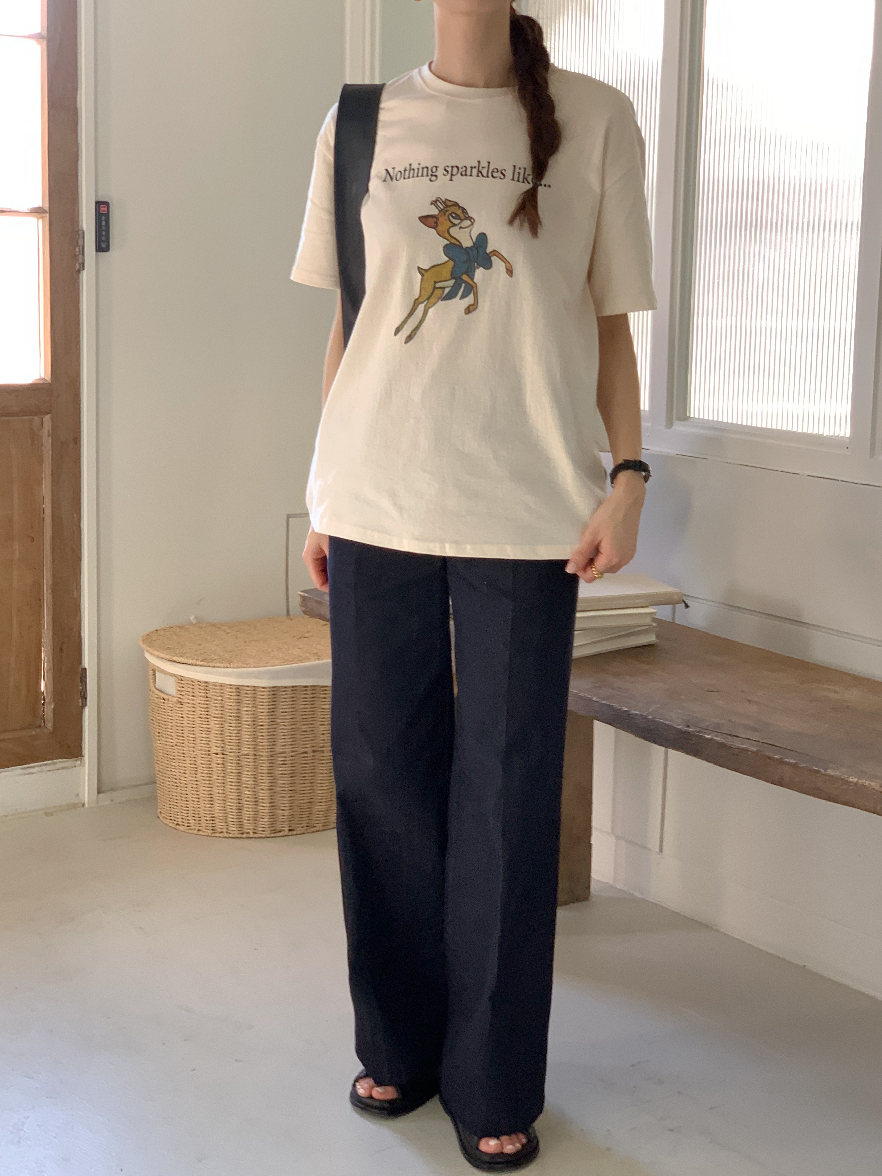 リボンバンビプリント半袖Tシャツ | 詳細画像15
