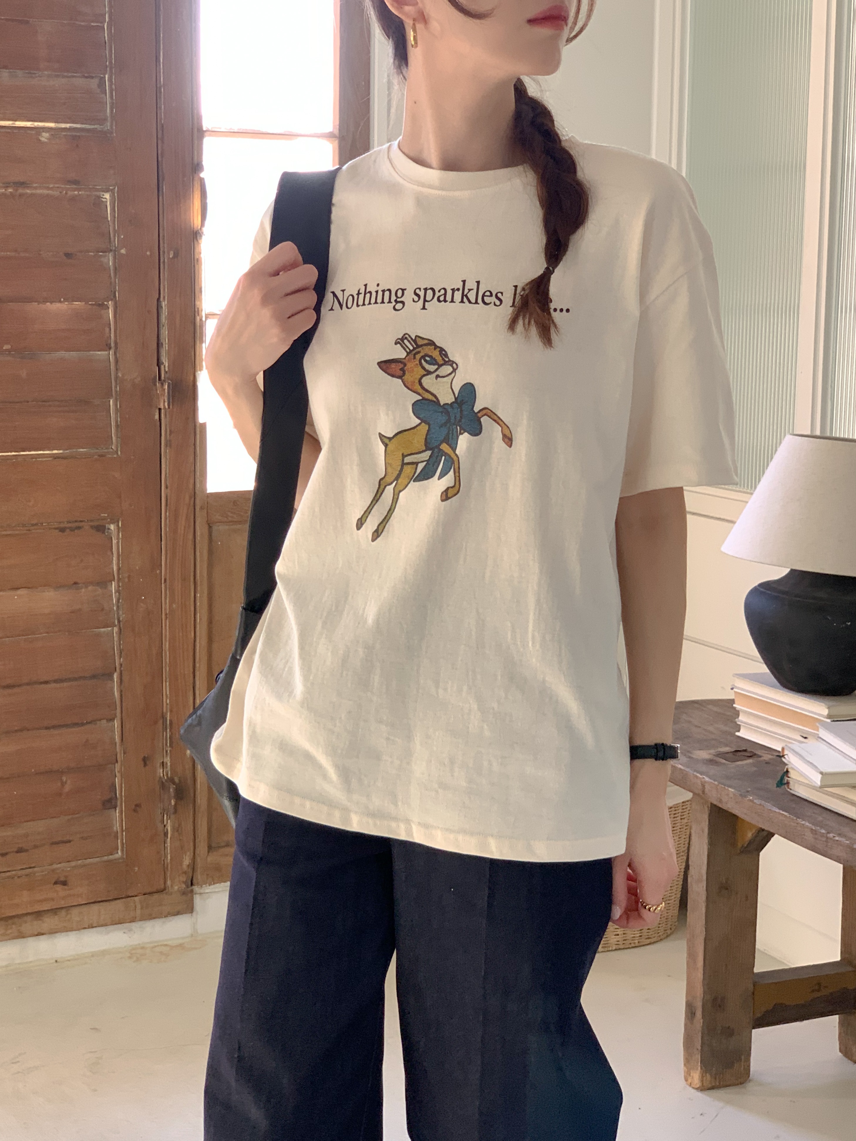 リボンバンビプリント半袖Tシャツ | 詳細画像16