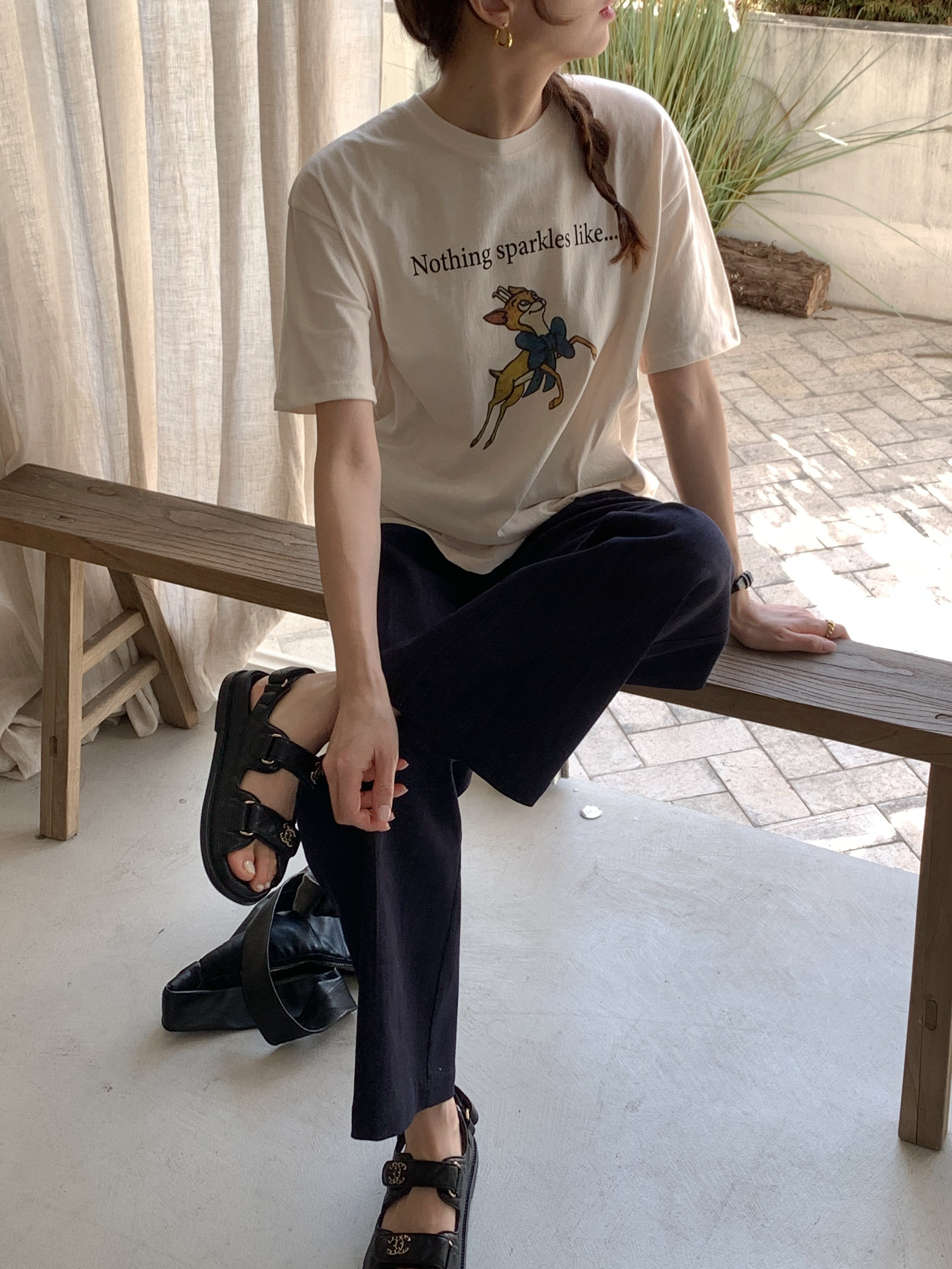 リボンバンビプリント半袖Tシャツ | 詳細画像17