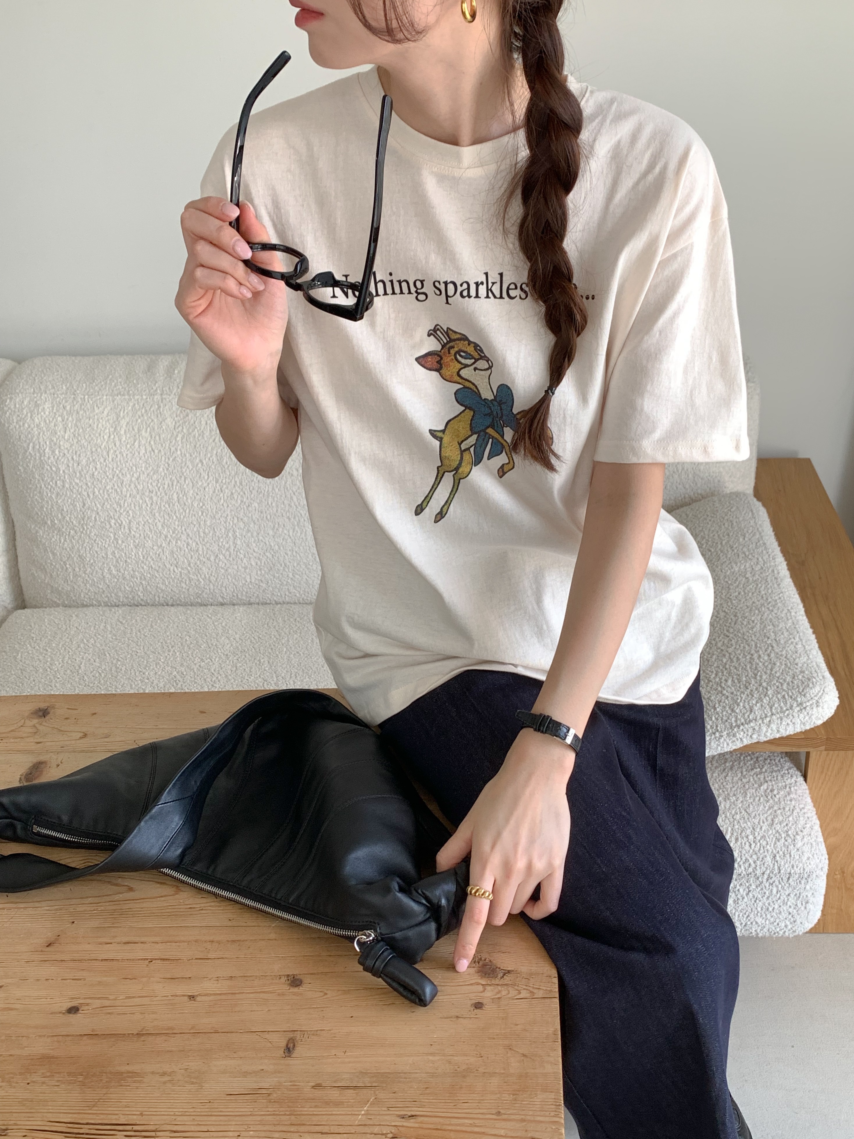 リボンバンビプリント半袖Tシャツ | 詳細画像19