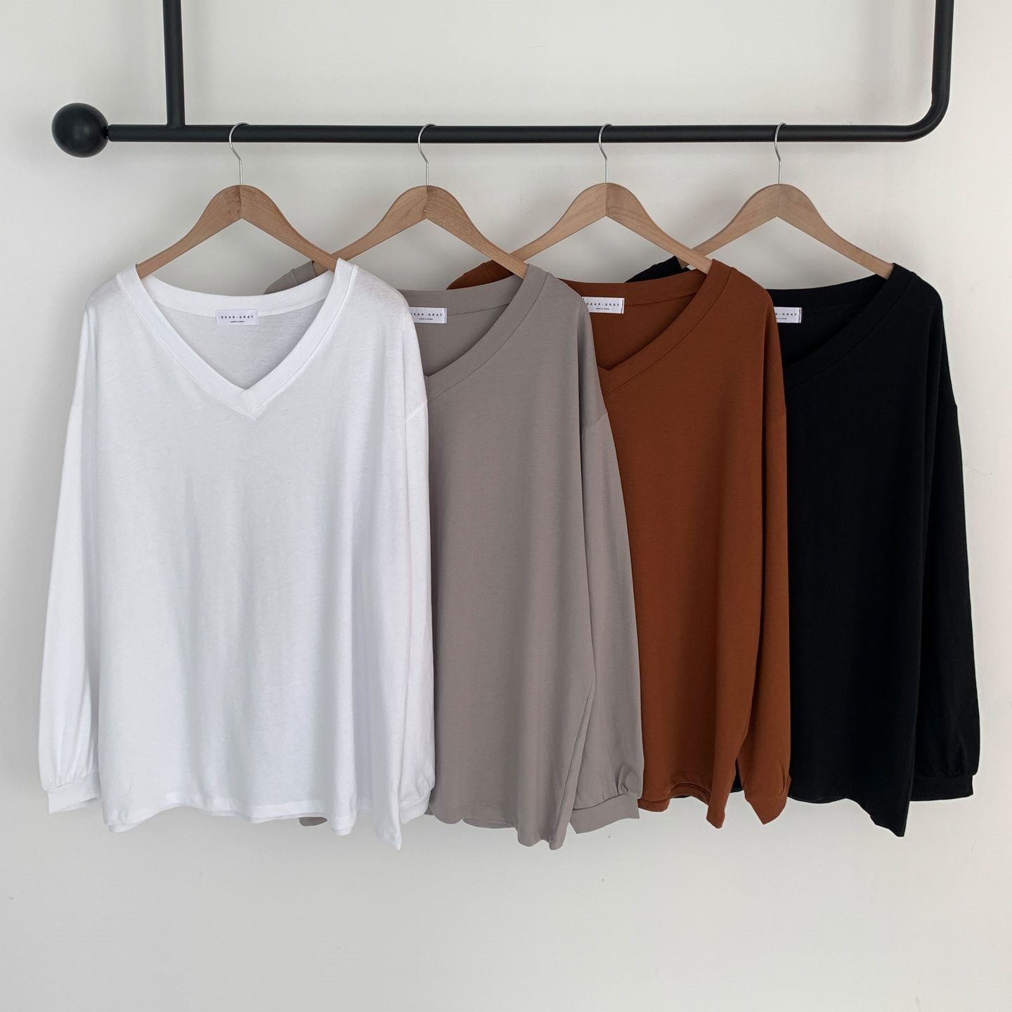 2WAYルーズVネックロングTシャツ | 詳細画像9
