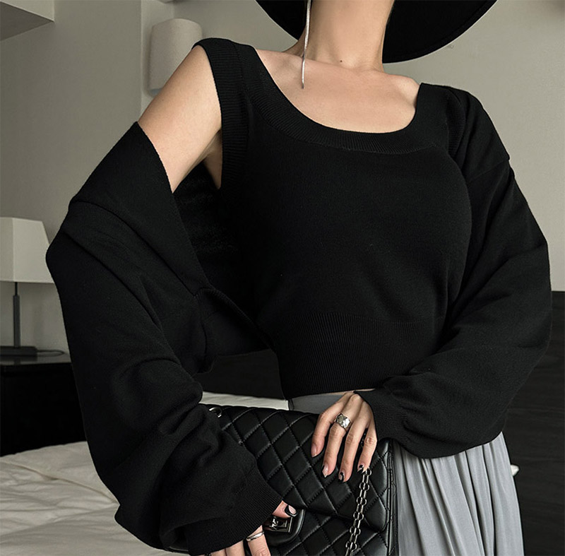 Uネックニットタンクトップ | 詳細画像9