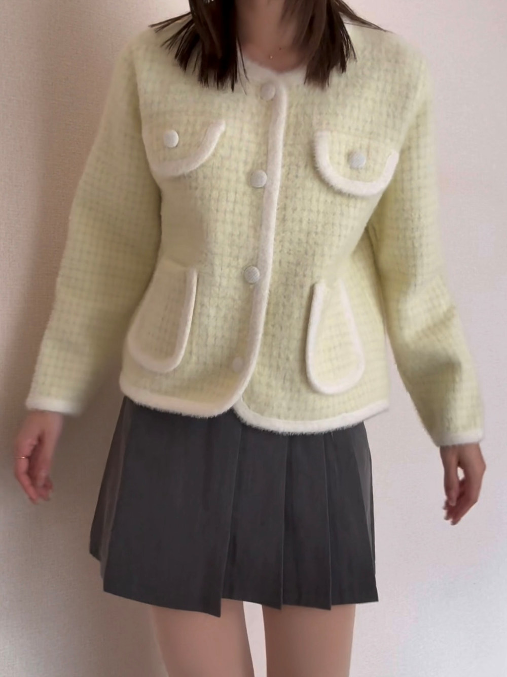 ツイード調ニットカーディガン | 詳細画像6