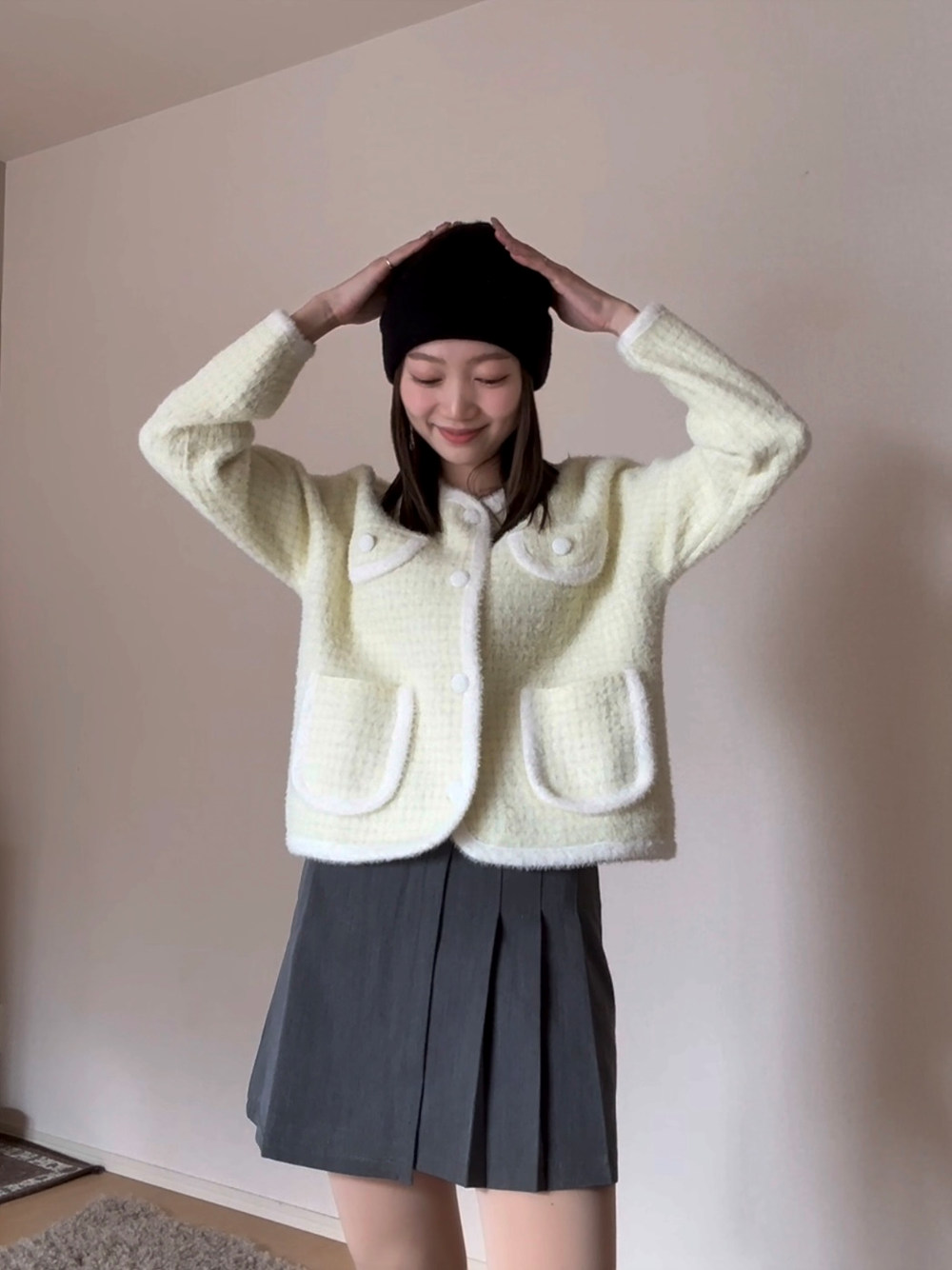 ツイード調ニットカーディガン | 詳細画像9