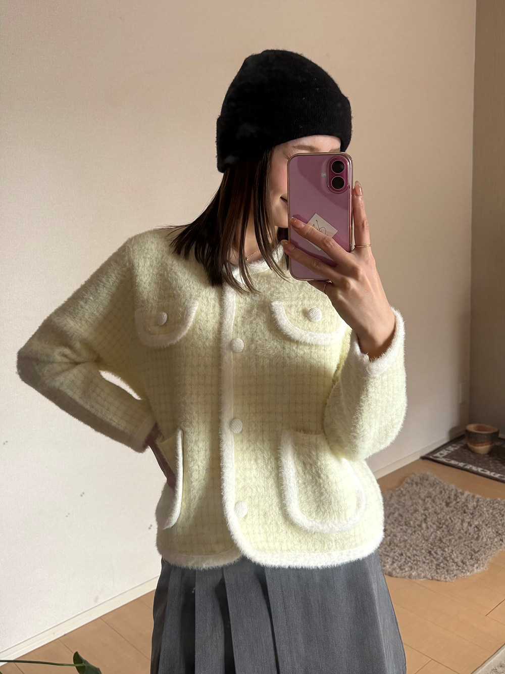 ツイード調ニットカーディガン | 詳細画像11