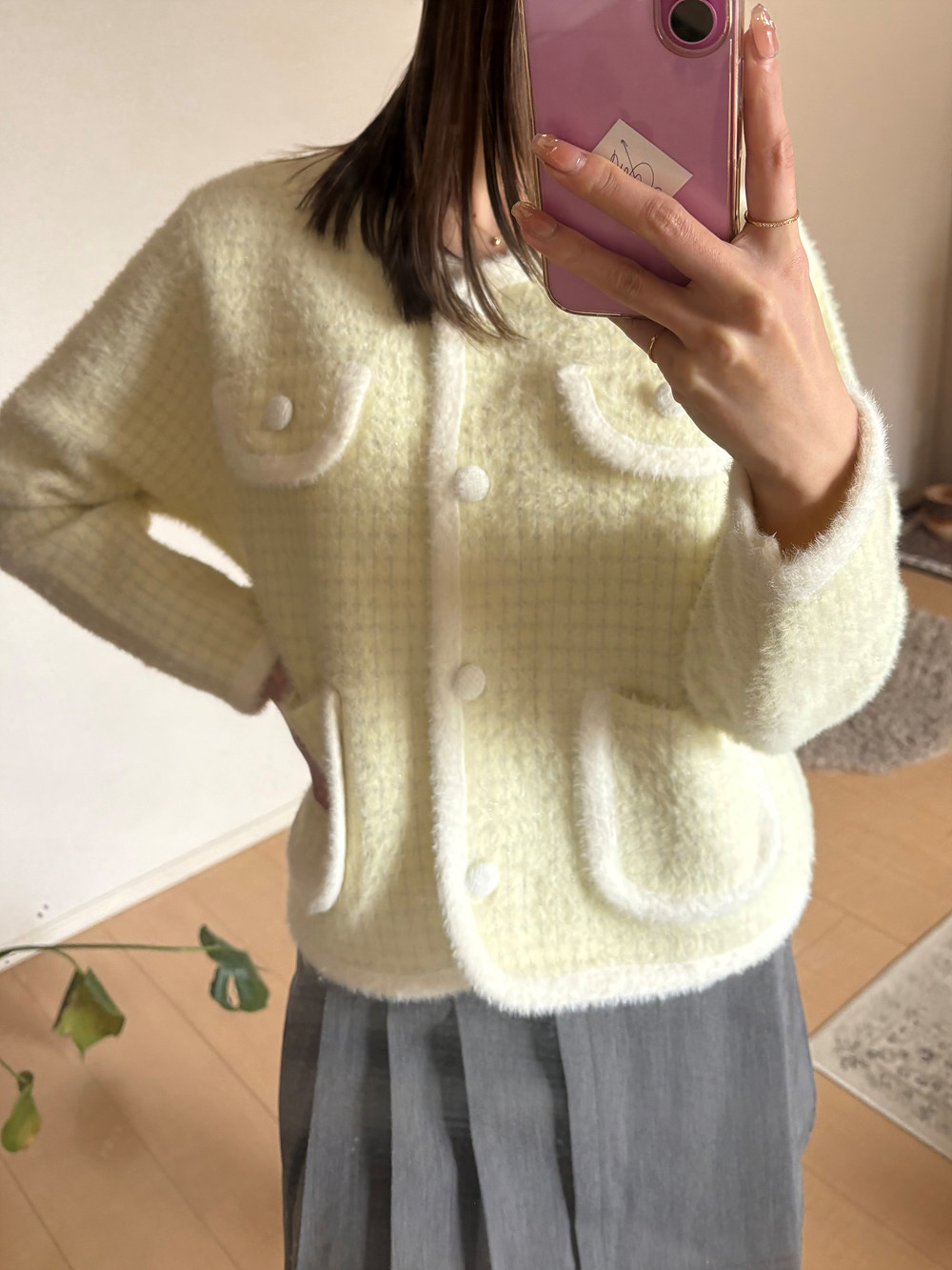 ツイード調ニットカーディガン | 詳細画像12