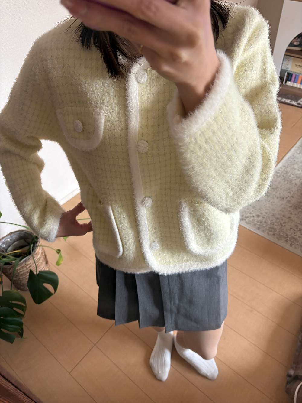 ツイード調ニットカーディガン | 詳細画像15