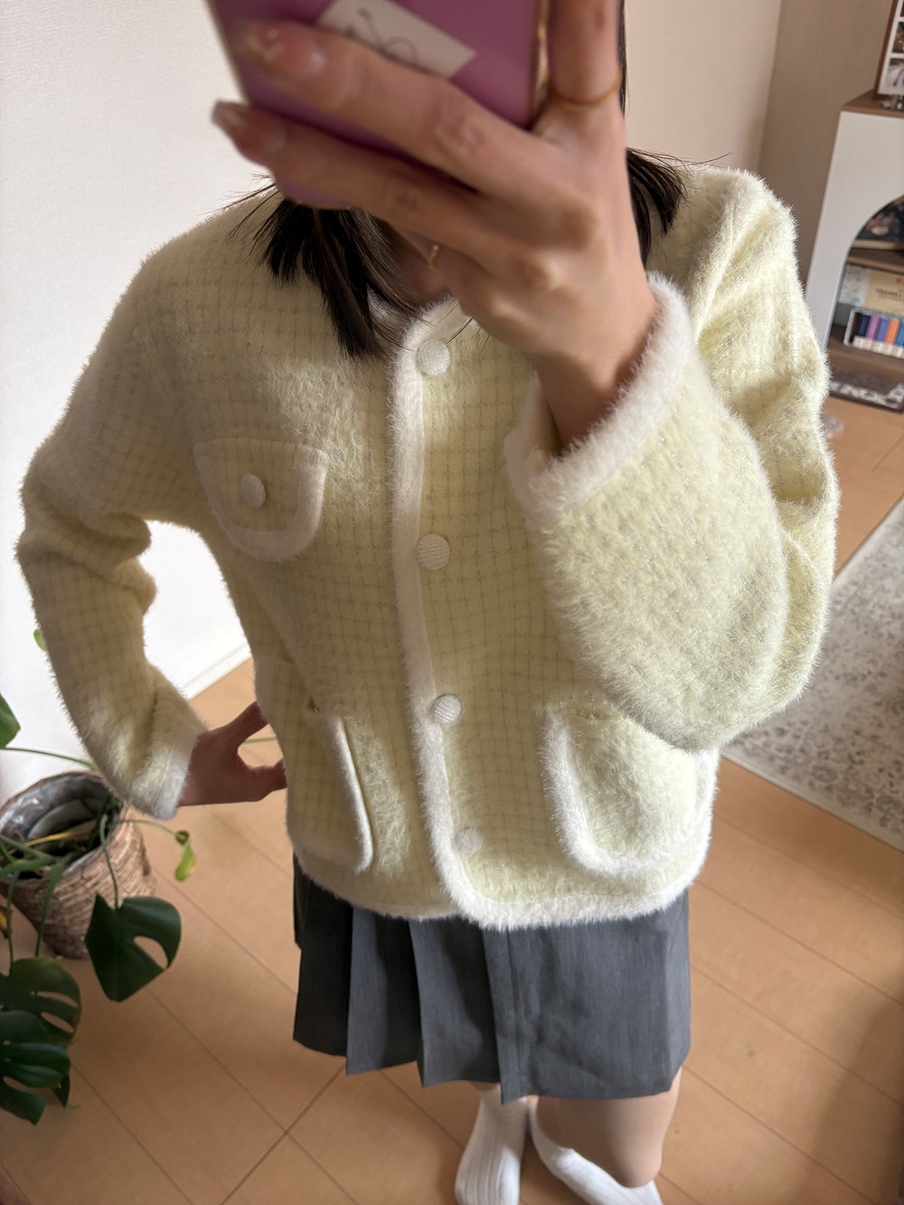 ツイード調ニットカーディガン | 詳細画像16