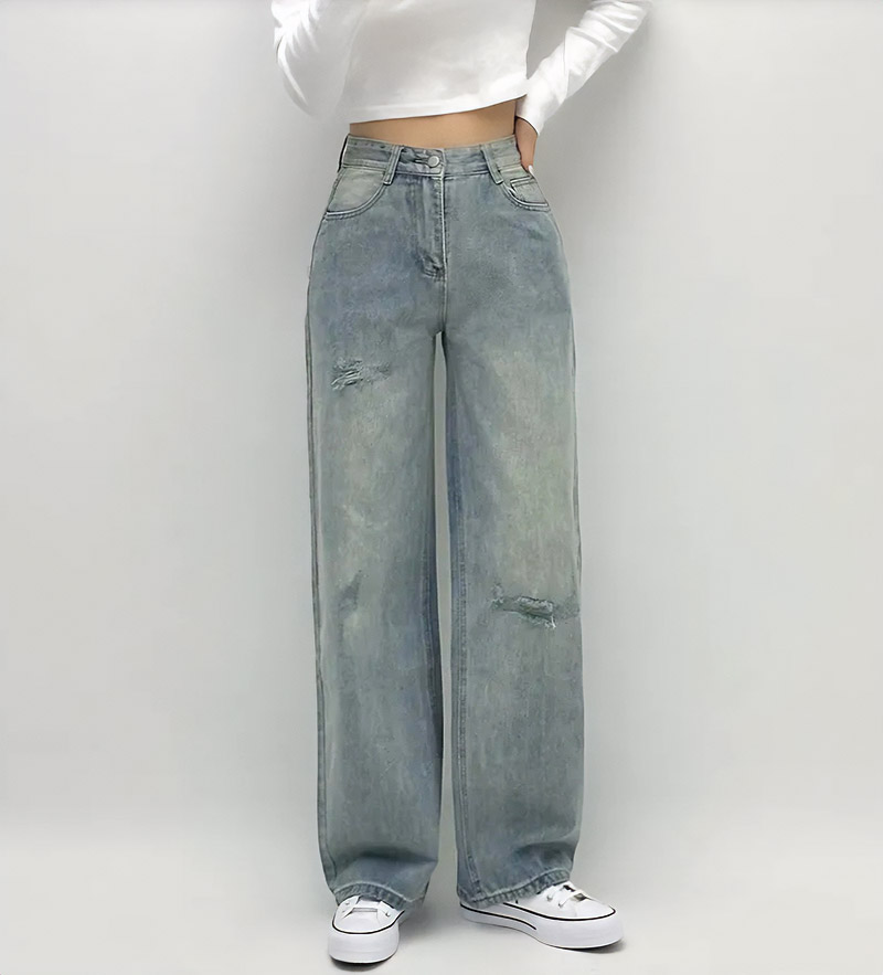 ダメージストレートデニムパンツ | 詳細画像2