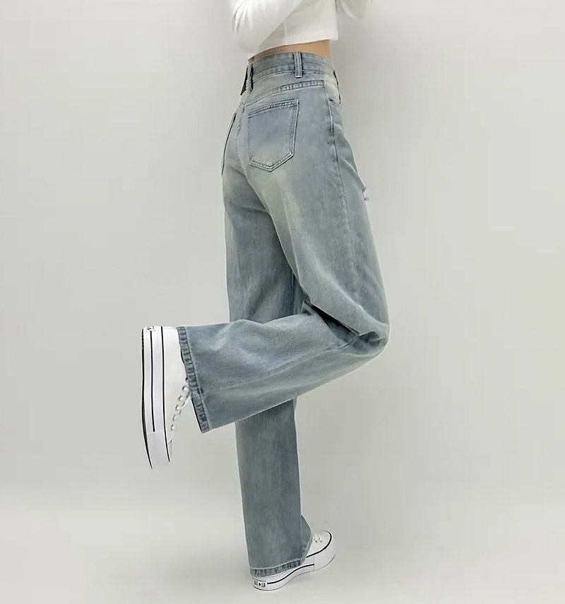 ダメージストレートデニムパンツ | 詳細画像3