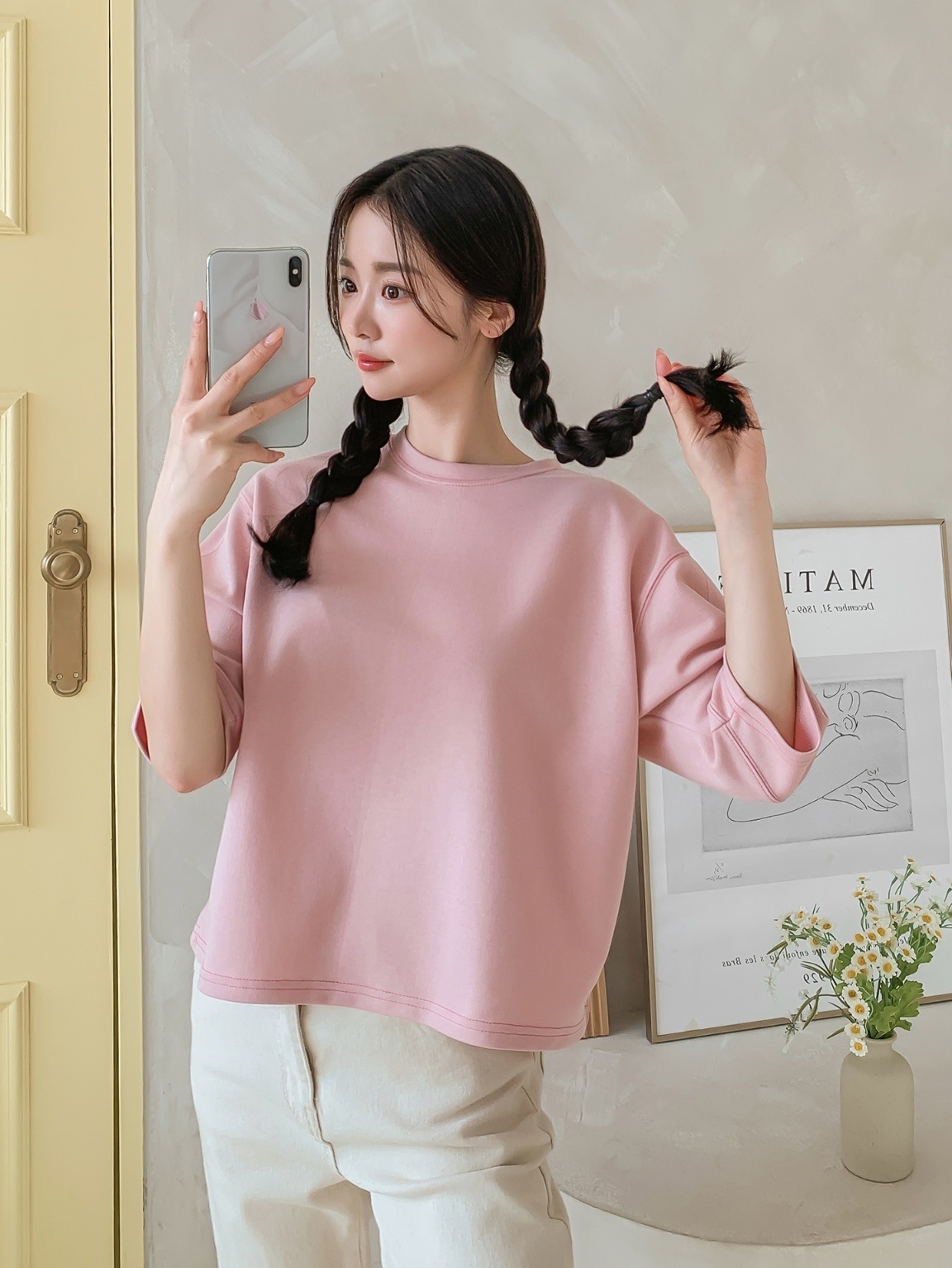 配色ステッチハーフスリーブTシャツ | 詳細画像18