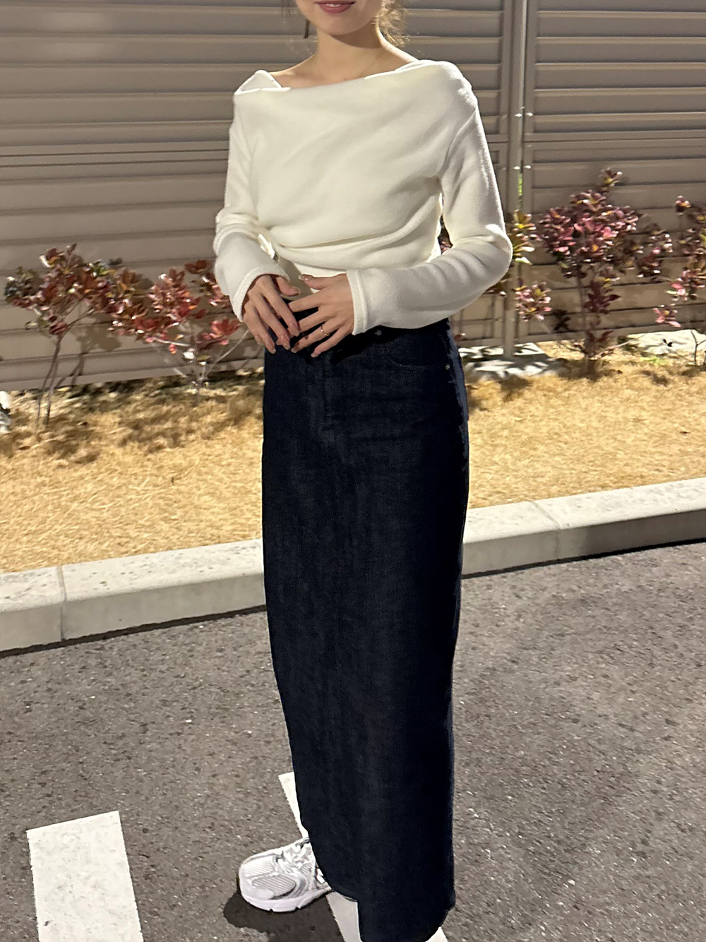 2WAY起毛ドレープ長袖Tシャツ | 詳細画像5