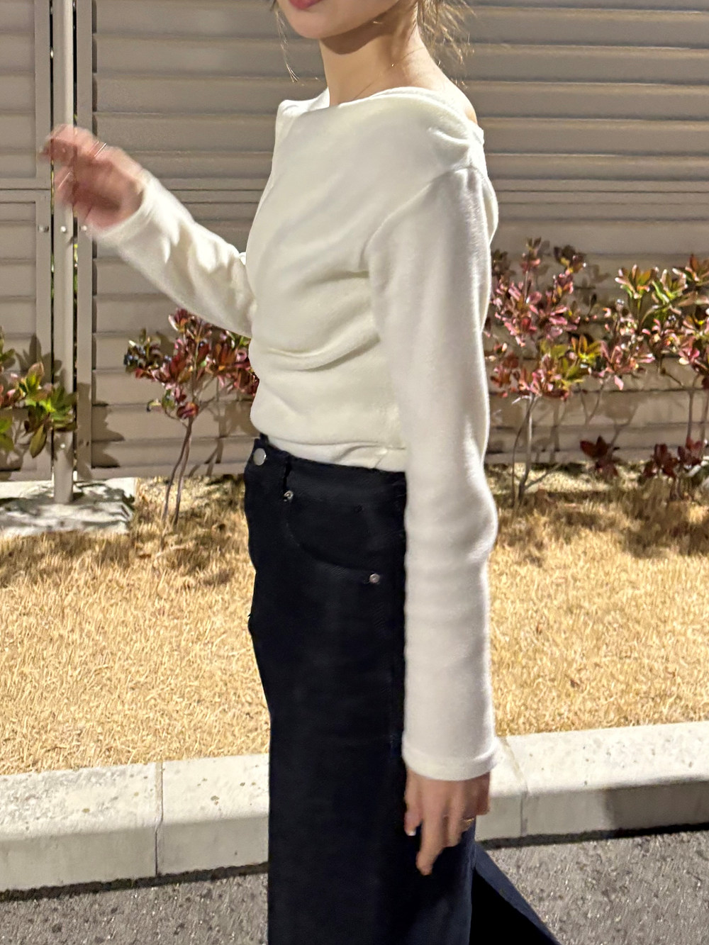 2WAY起毛ドレープ長袖Tシャツ | 詳細画像8