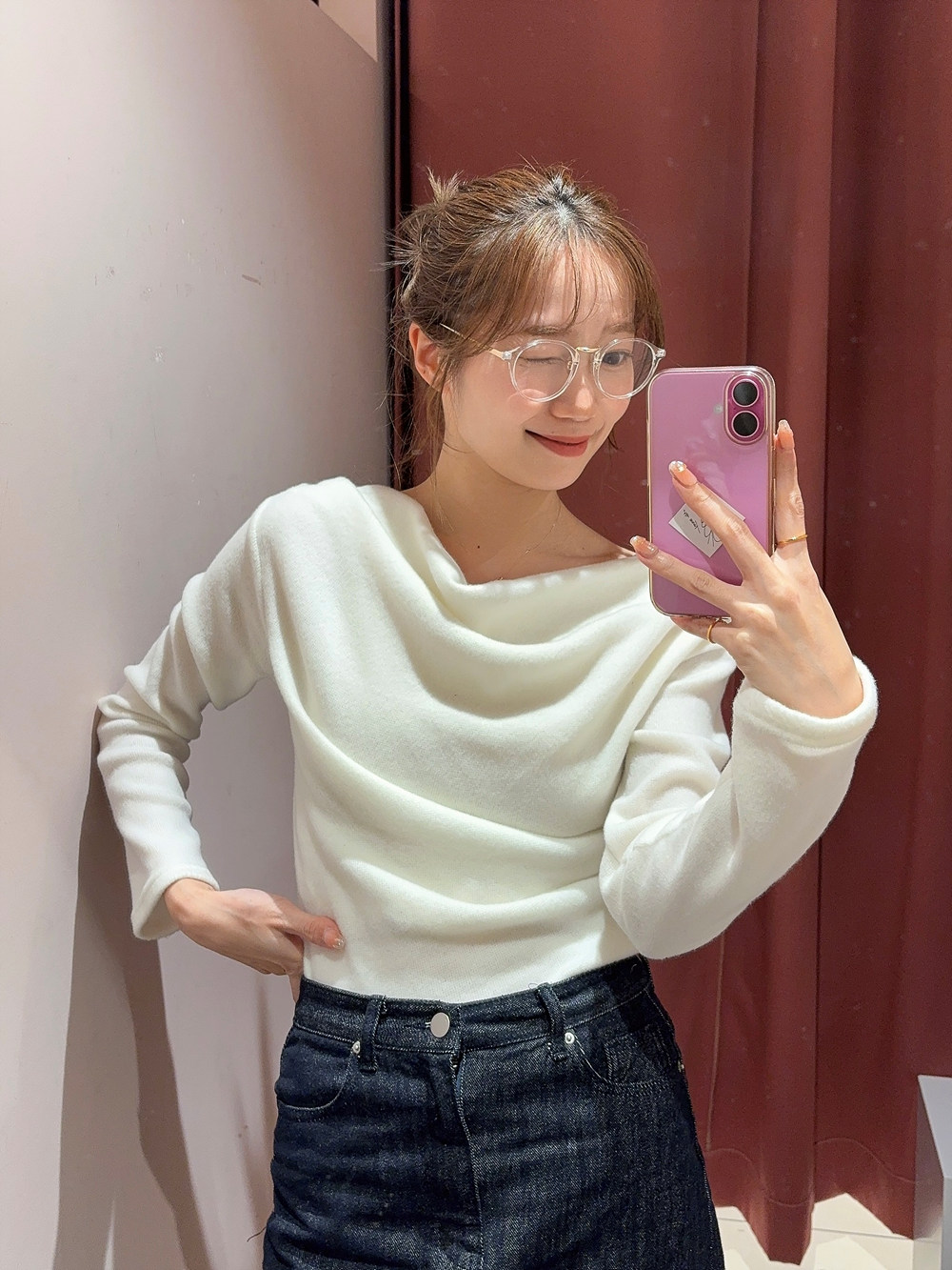 2WAY起毛ドレープ長袖Tシャツ | 詳細画像12