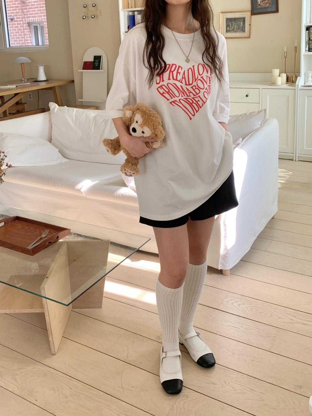 ハートレタリングボクシーTシャツ | 詳細画像6